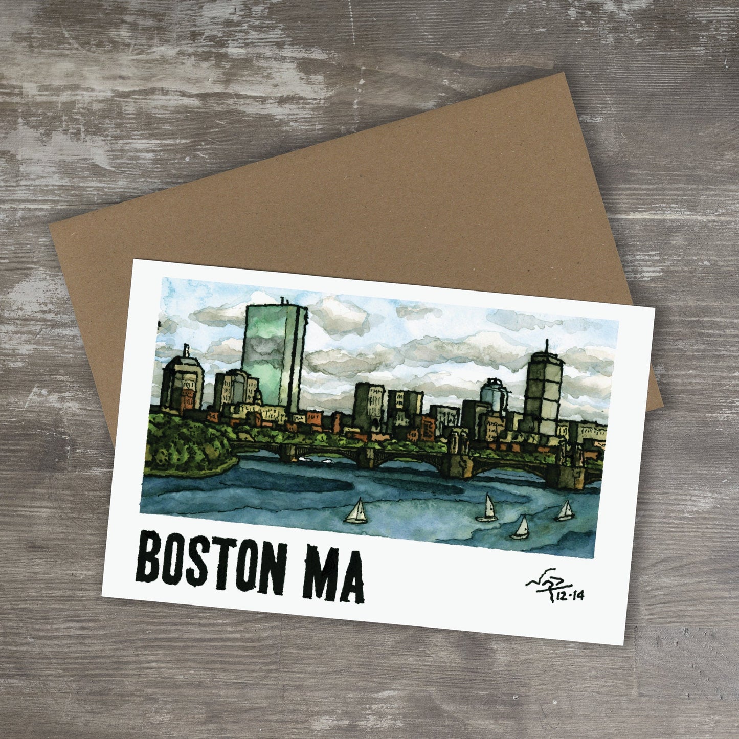 Greeting Card // BOSTON SKYLINE