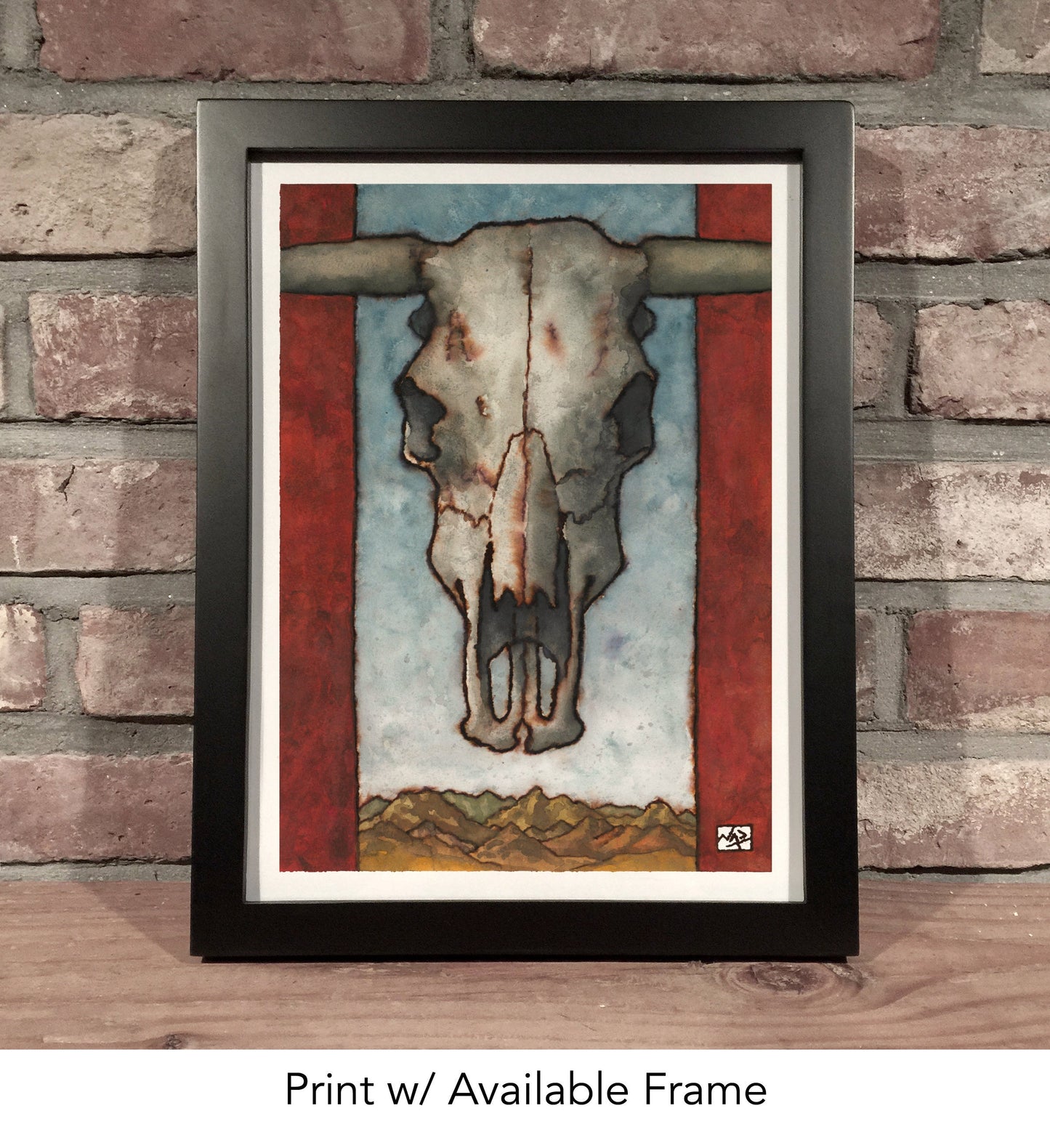 DESERT SKULL // Ink & Gouache