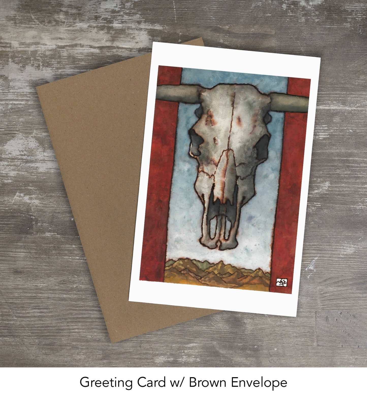 DESERT SKULL // Ink & Gouache