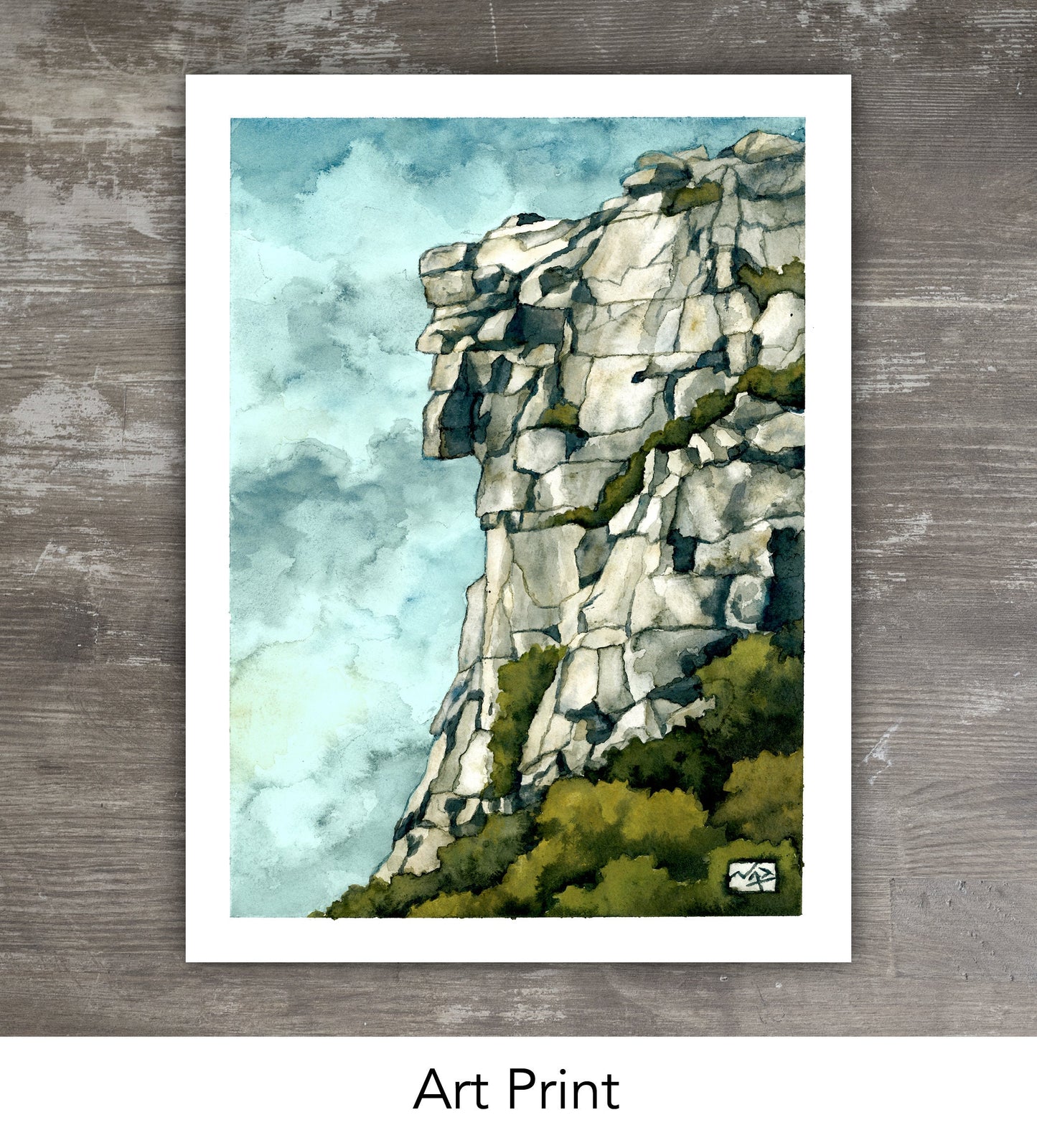 OLD MAN in the MOUNTAIN // Gouache