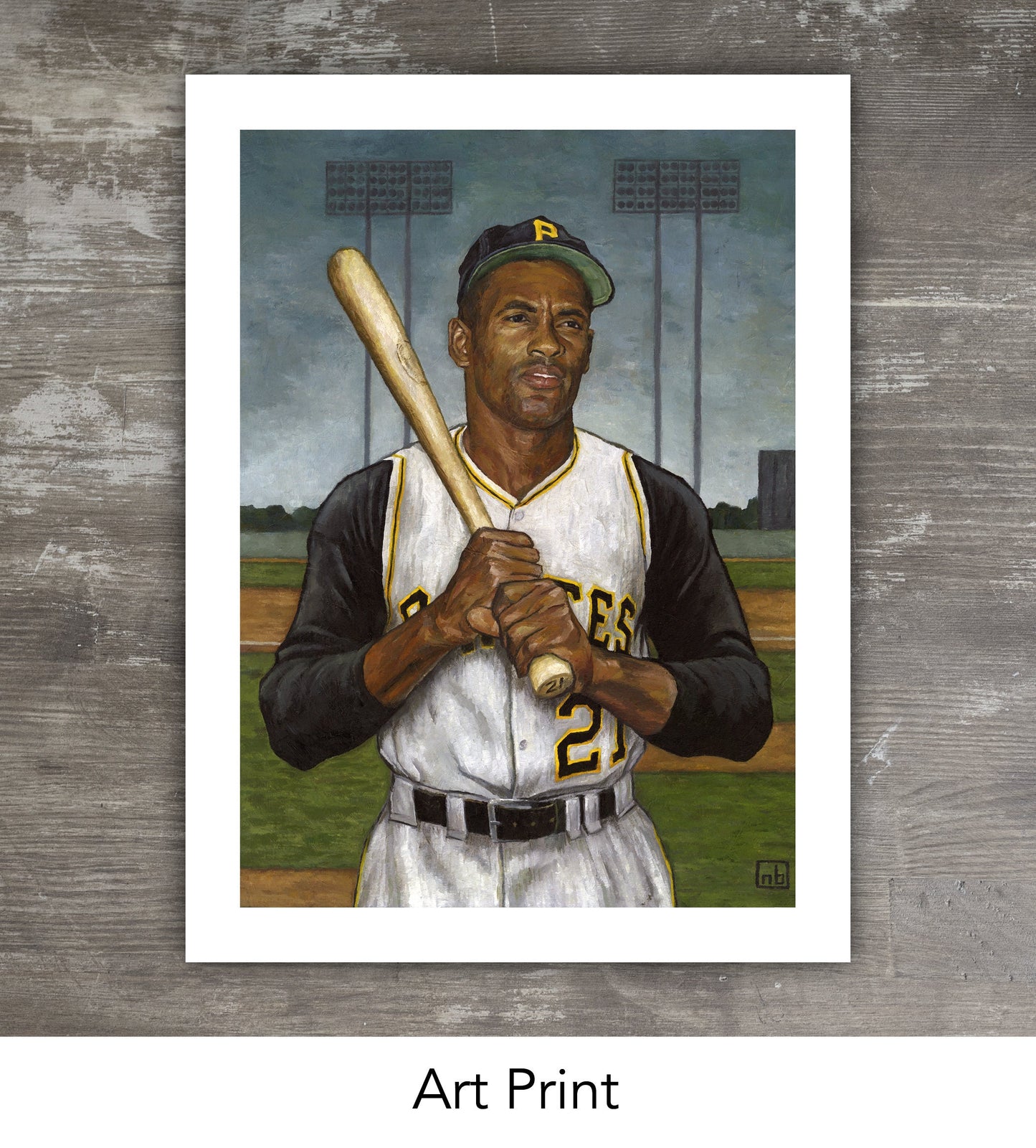 ROBERTO CLEMENTE - Pittsburgh Pirates // Oil Painting