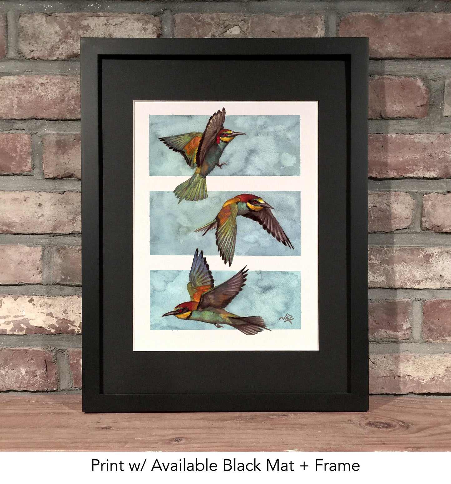 THREE BIRDS // Gouache