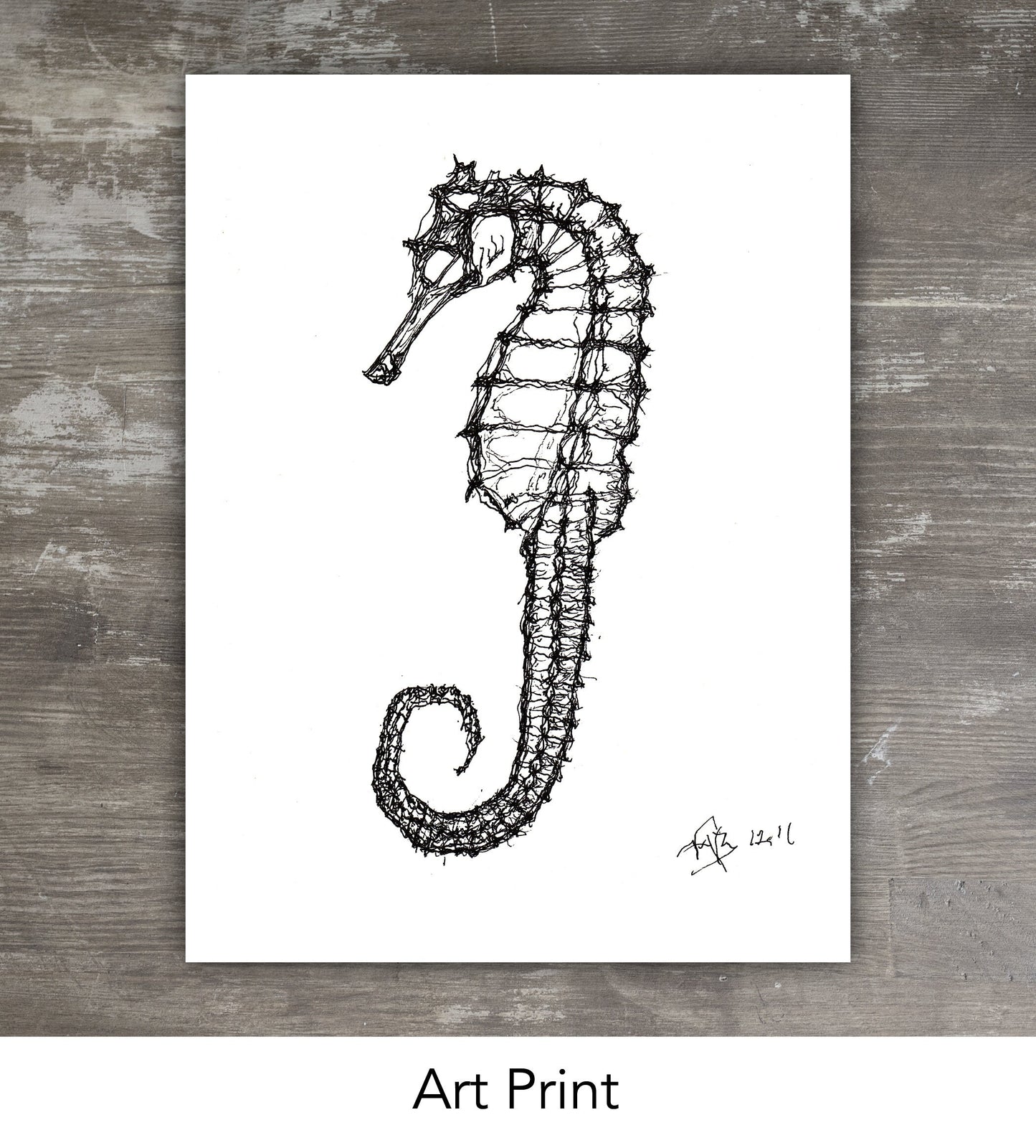 SEAHORSE // Pen & Ink