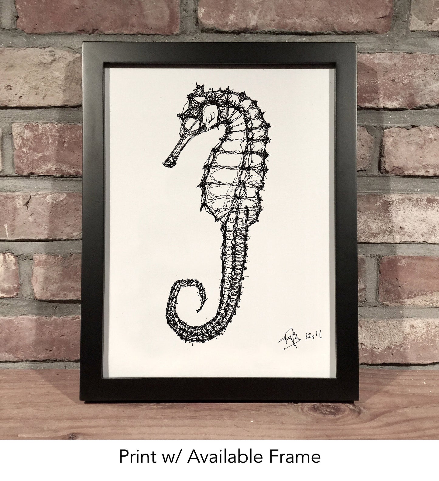 SEAHORSE // Pen & Ink