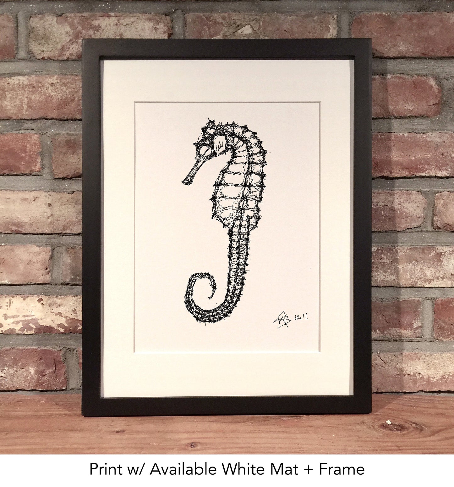 SEAHORSE // Pen & Ink
