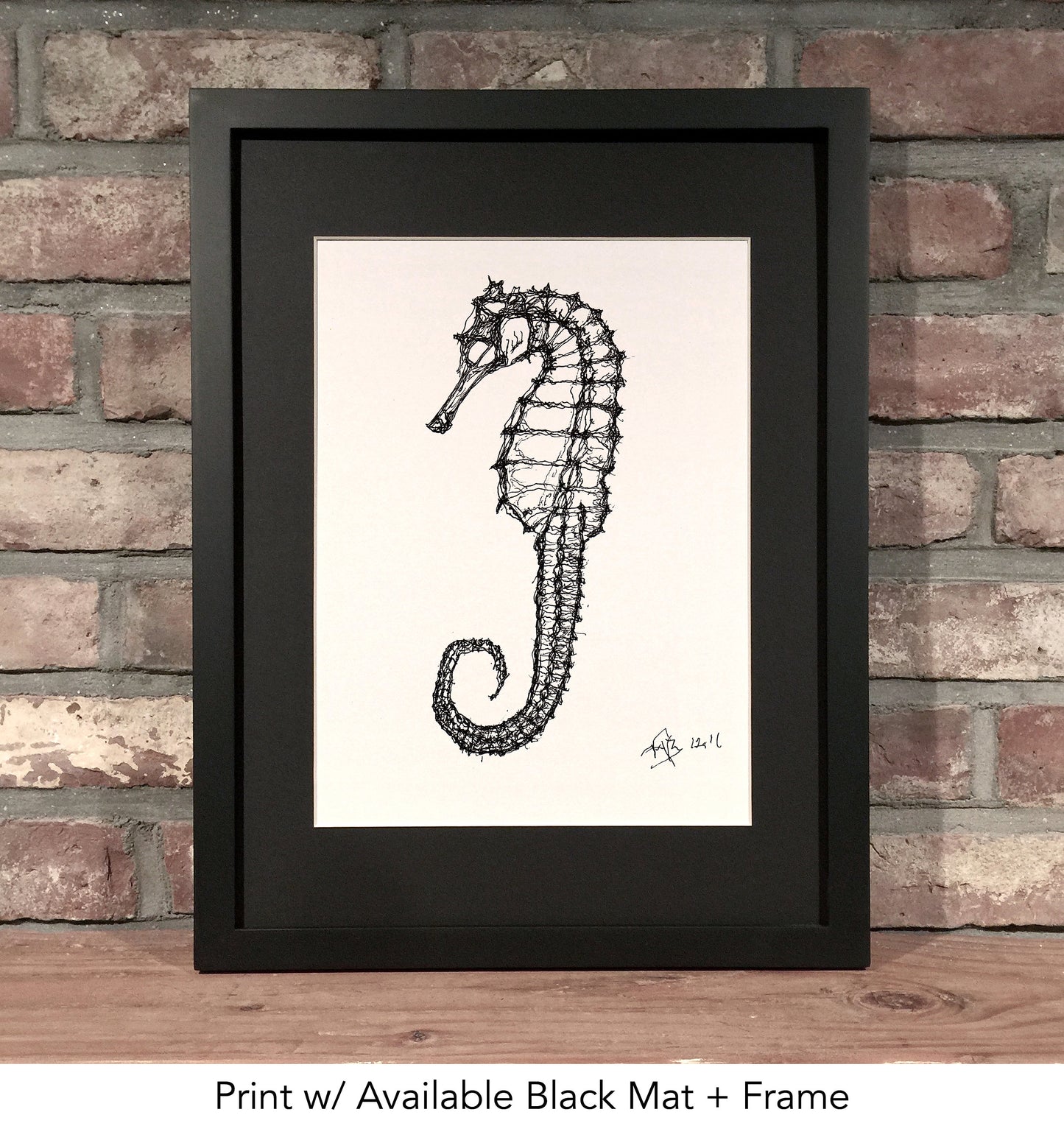 SEAHORSE // Pen & Ink