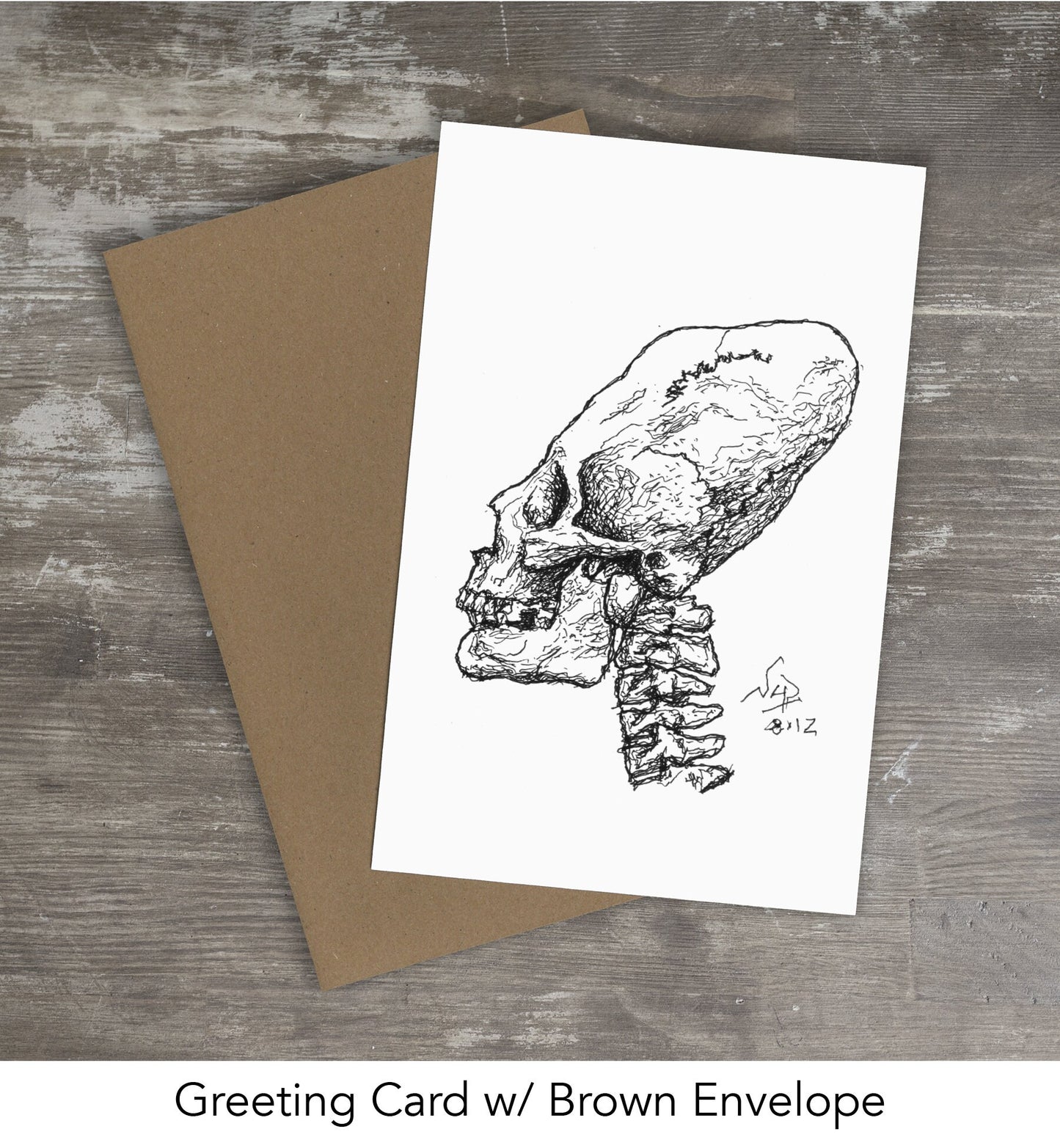 ELONGATED SKULL // Pen & Ink