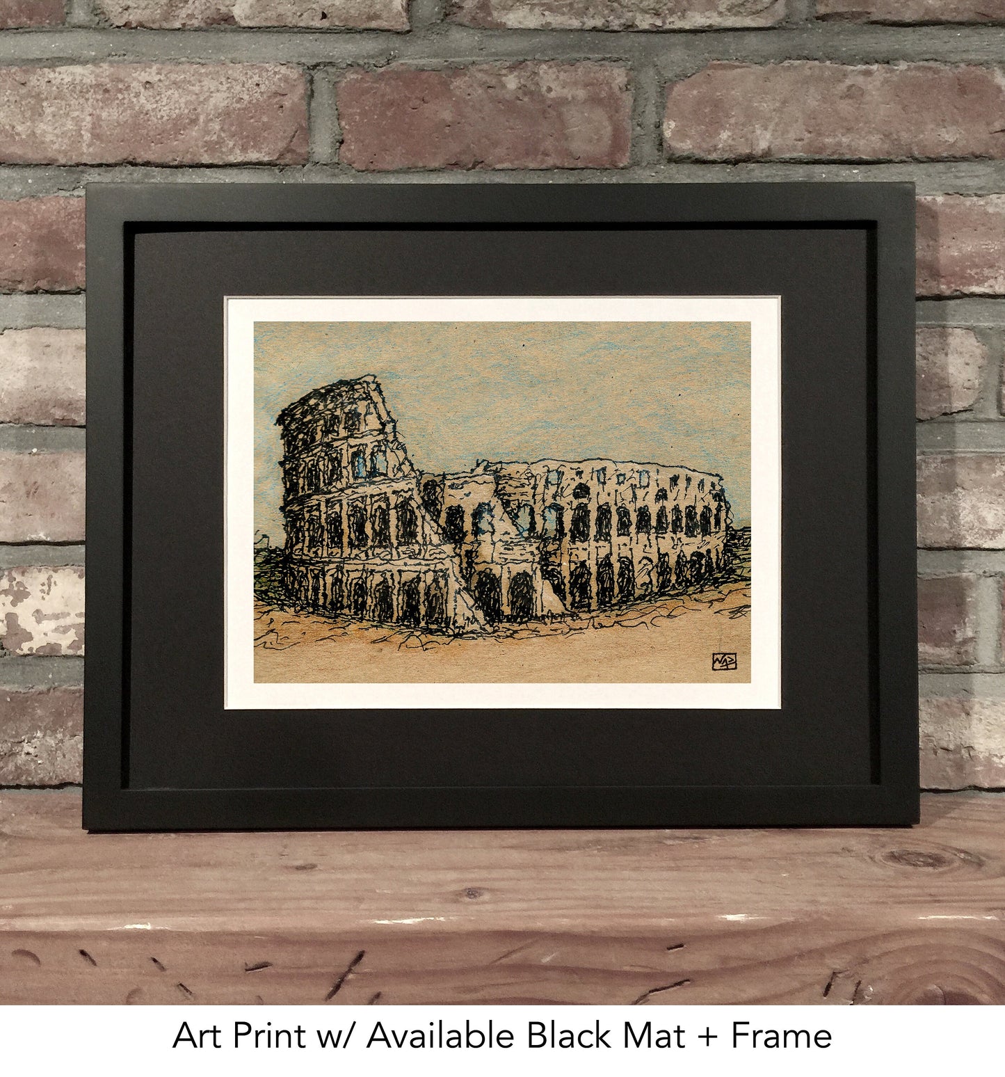 COLOSSEUM // Ink & Colored Pencil