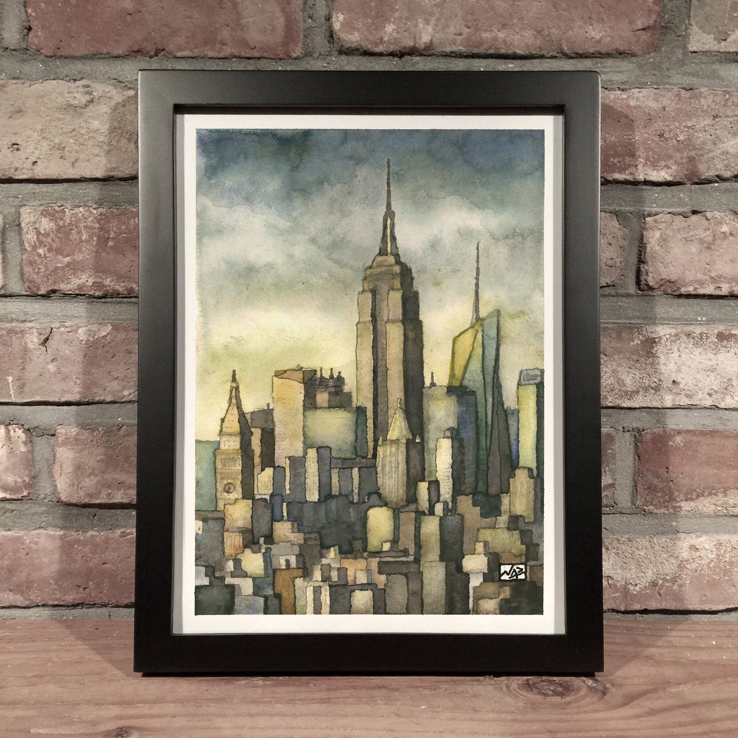 NYC SKYLINE // Ink & Gouache