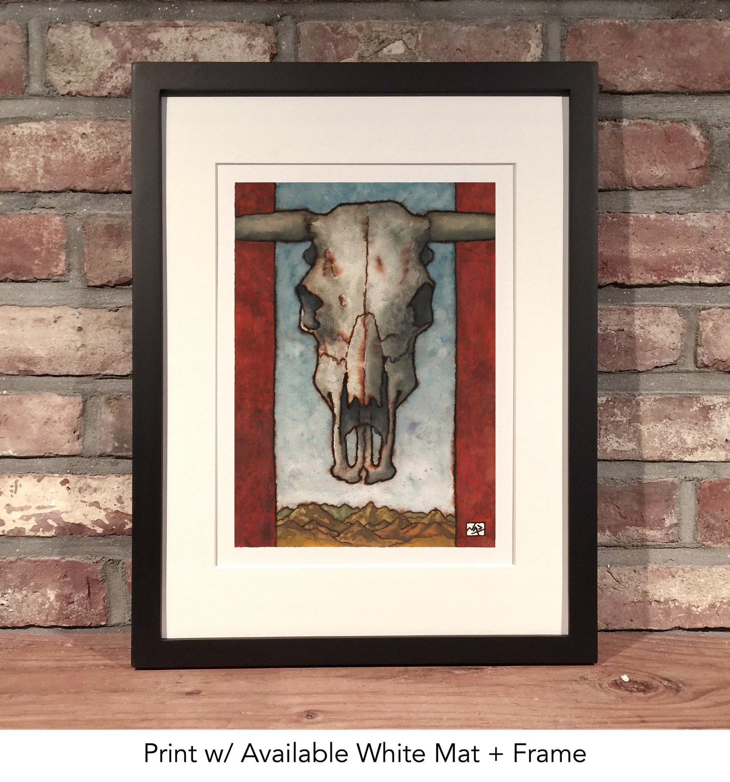 DESERT SKULL // Ink & Gouache