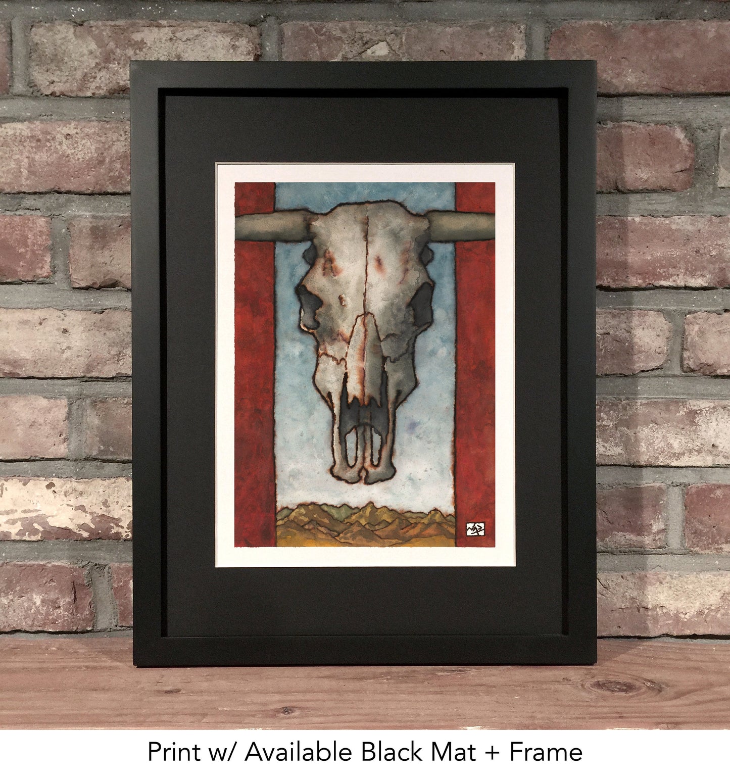 DESERT SKULL // Ink & Gouache