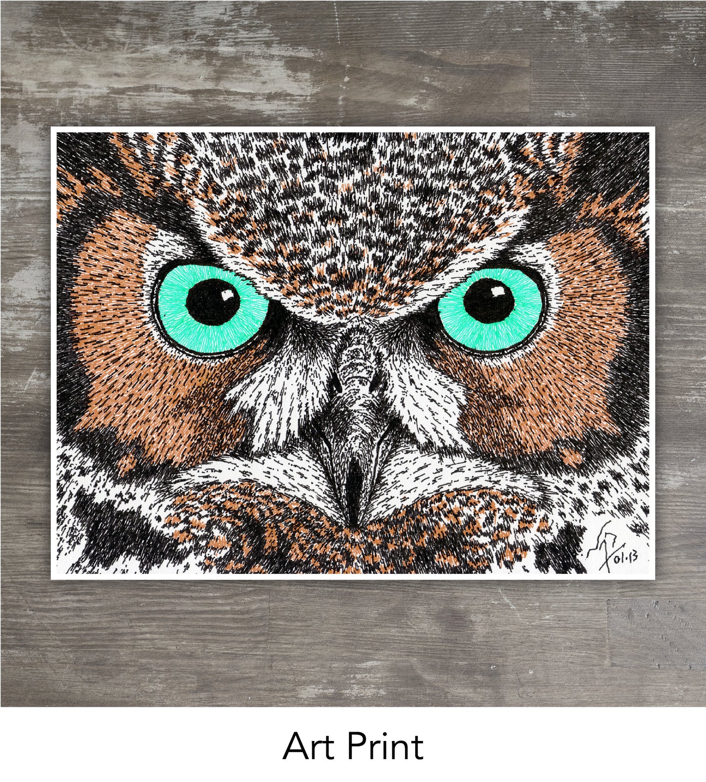 OWL EYES // Pen & Ink