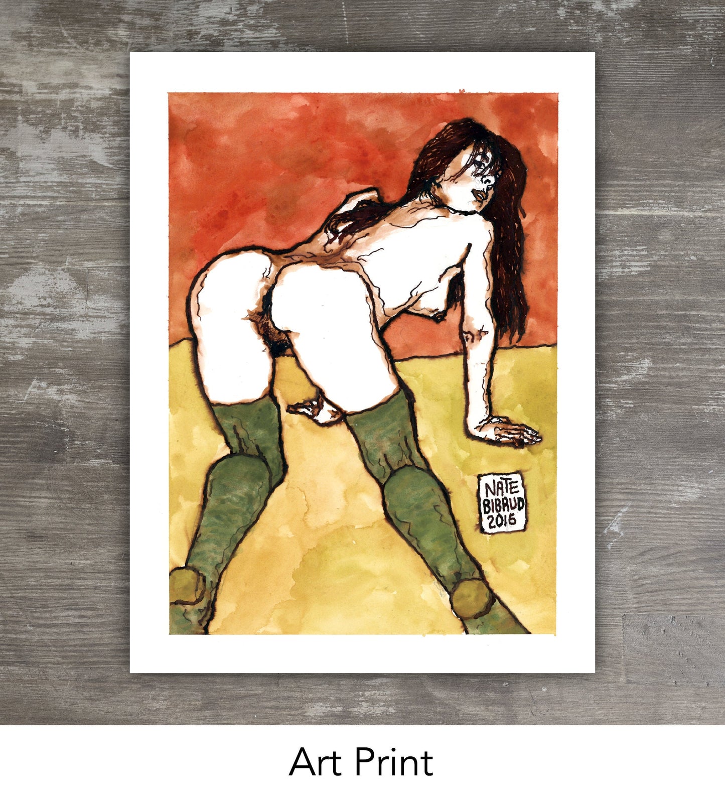 NUDE WOMAN // Ink & Gouache