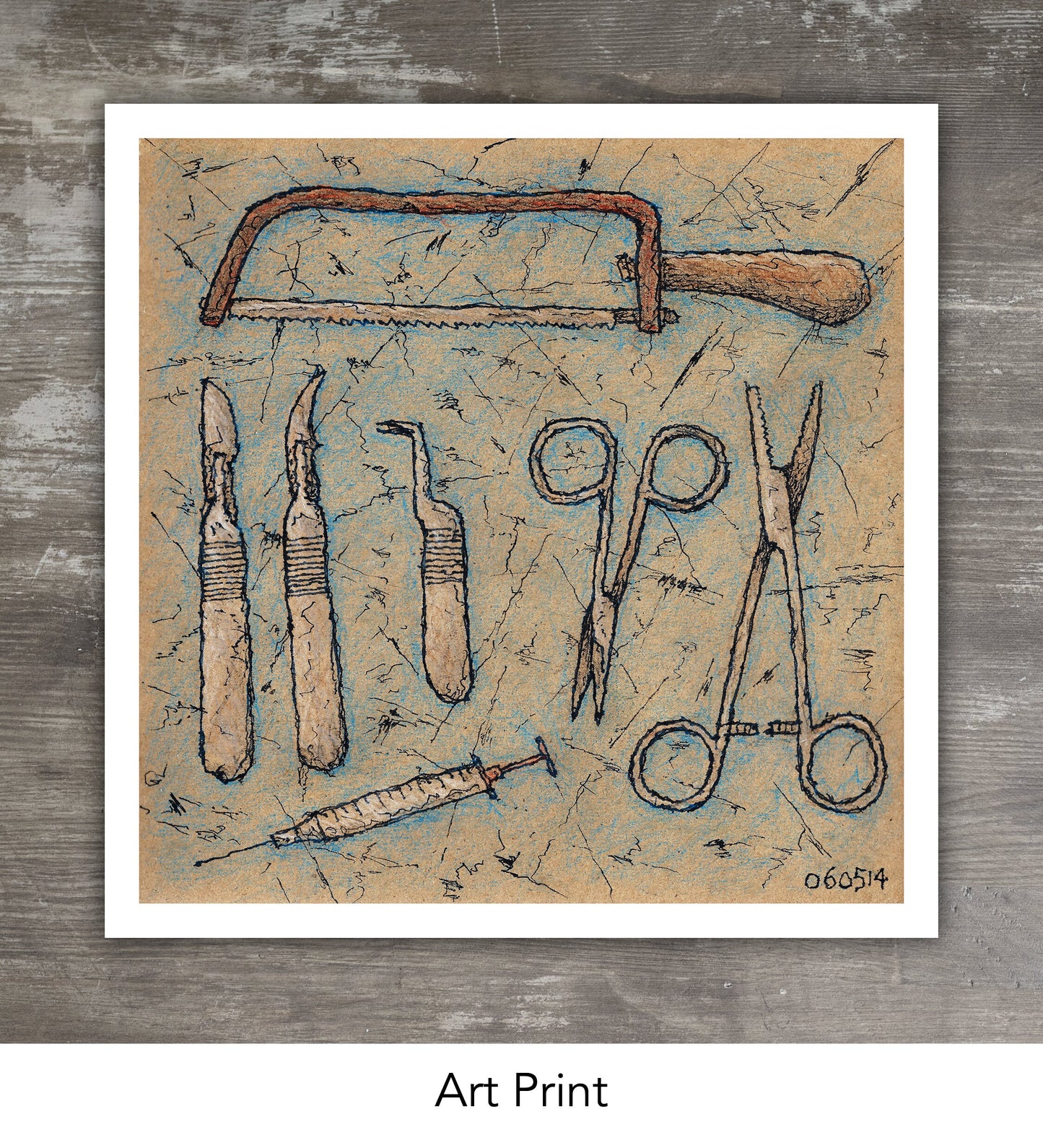 SURGICAL INSTRUMENTS // Ink & Colored Pencils