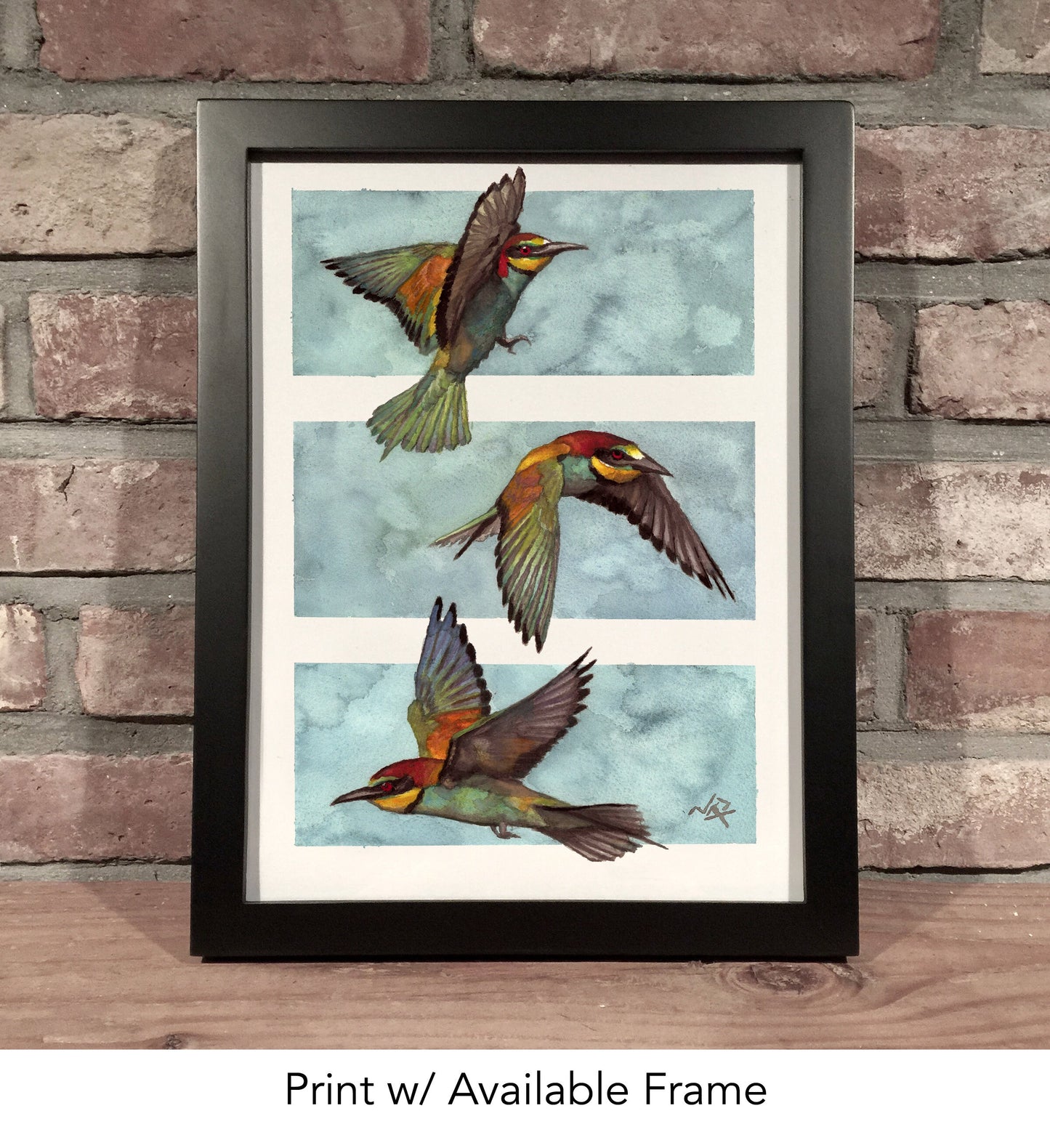 THREE BIRDS // Gouache