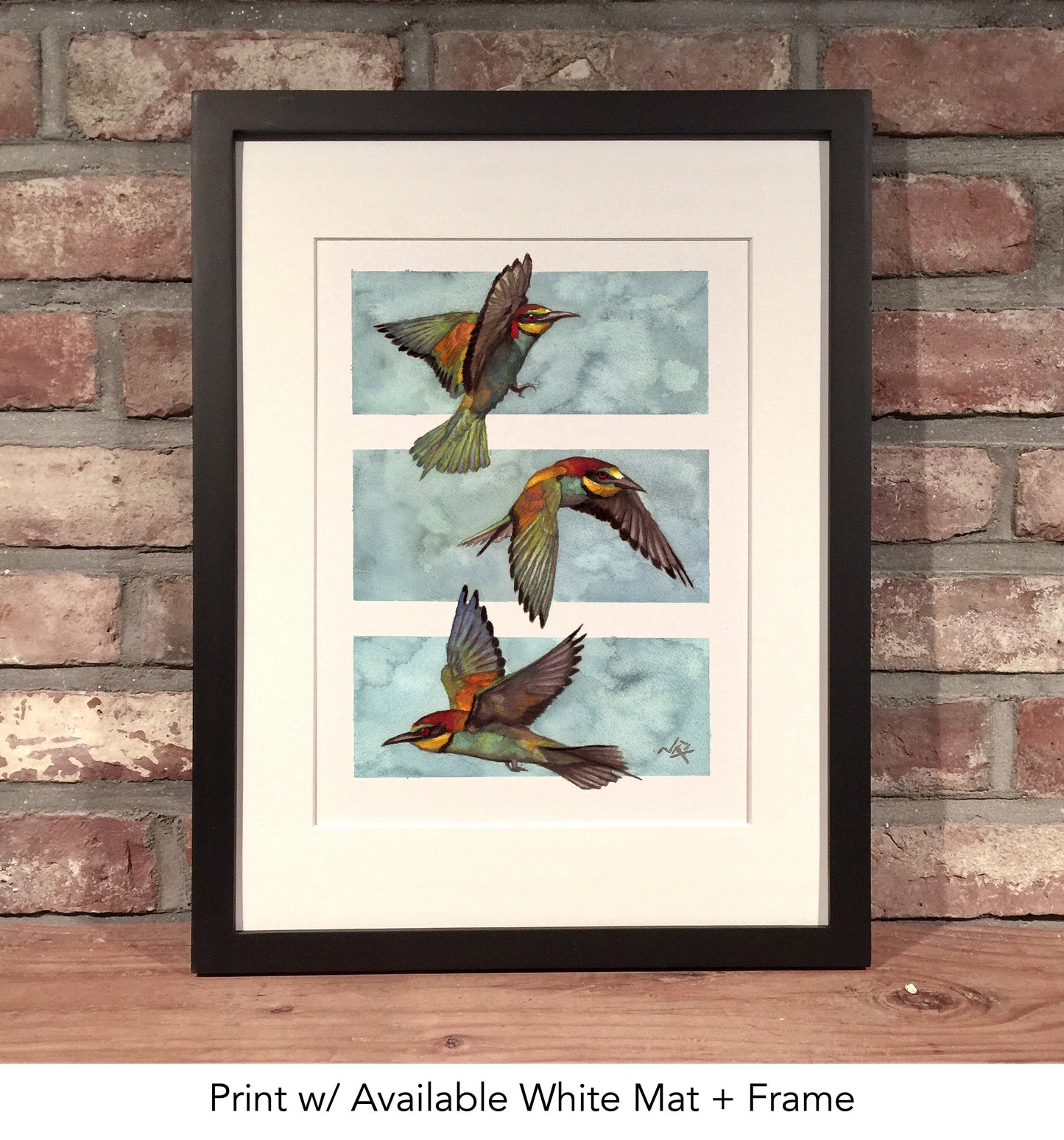 THREE BIRDS // Gouache
