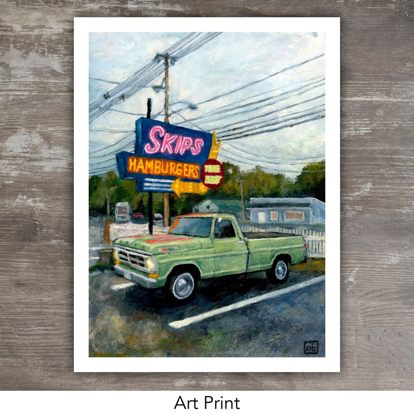 SKIPS HAMBURGERS // Oil Painting