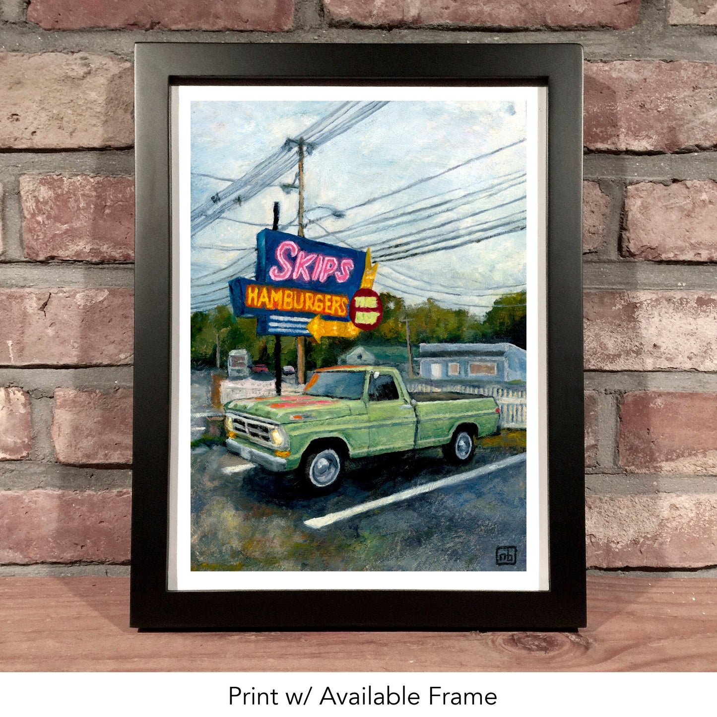 SKIPS HAMBURGERS // Oil Painting