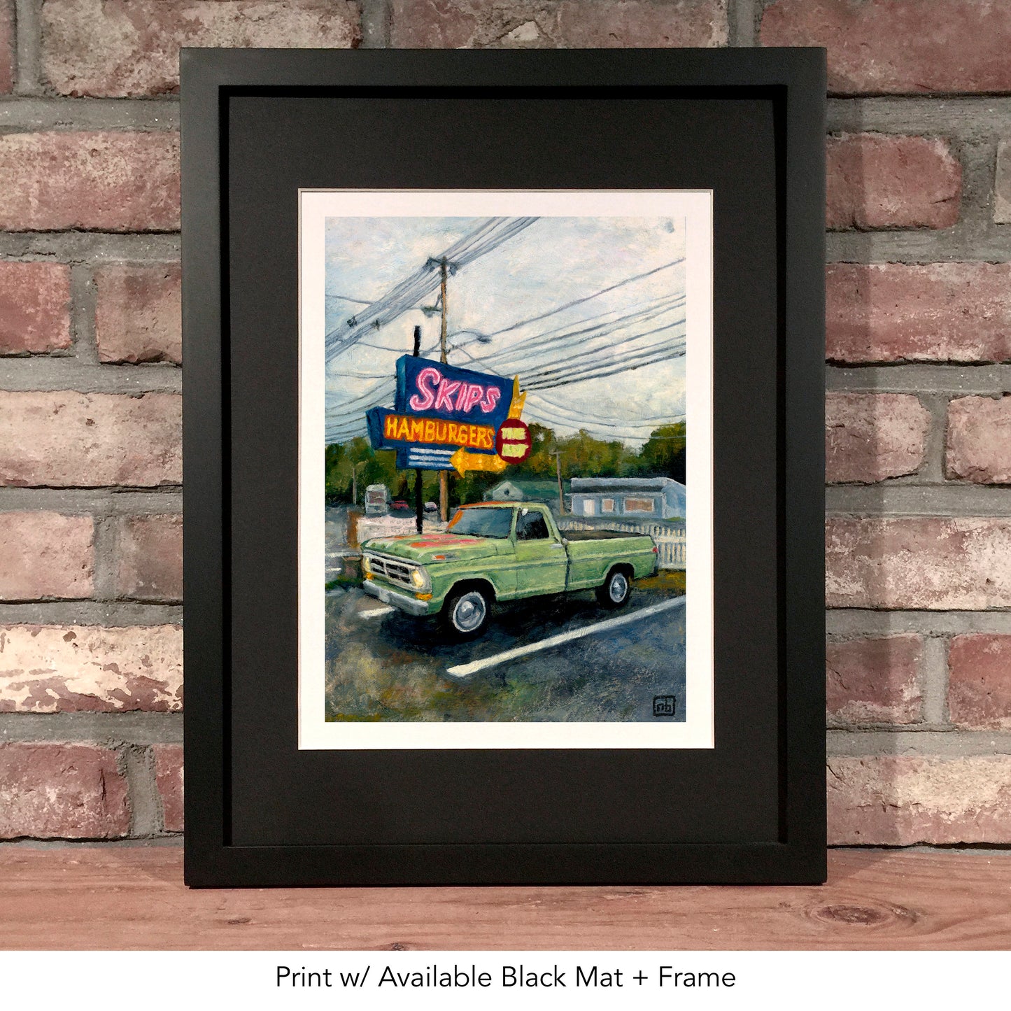SKIPS HAMBURGERS // Oil Painting
