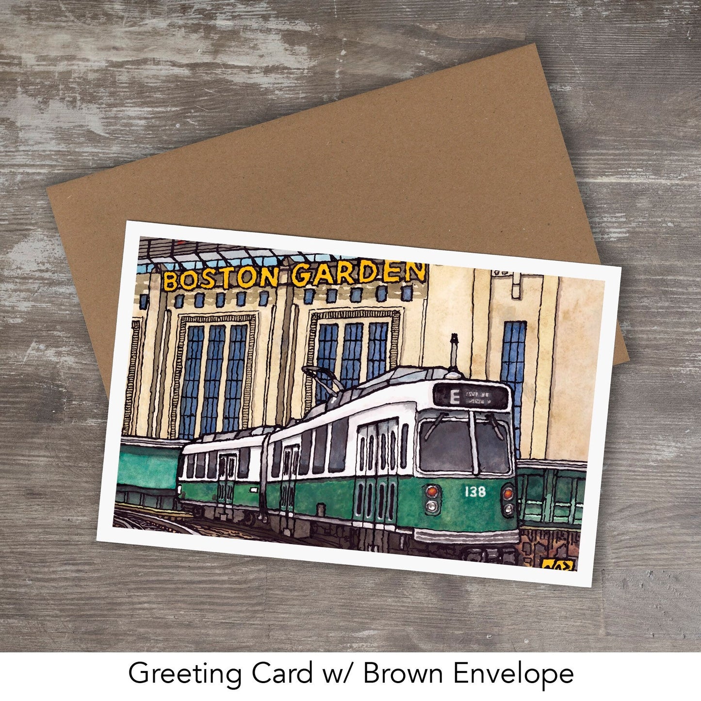 Greeting Card // BOSTON GARDEN - Boston Bruins Boston Celtics