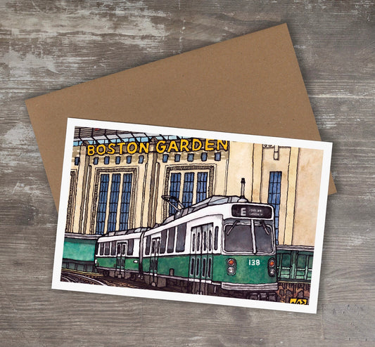 Greeting Card // BOSTON GARDEN - Boston Bruins Boston Celtics