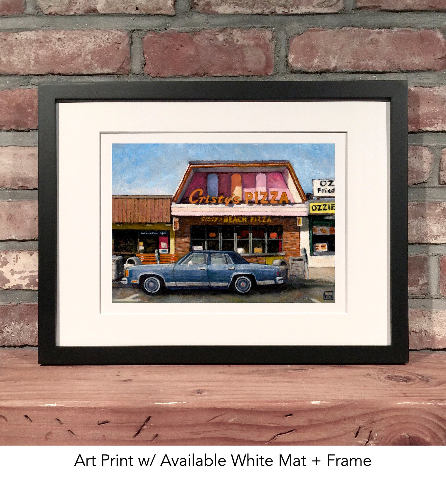 CHRISTYS BEACH PIZZA Salisbury Massachusetts // Oil Painting