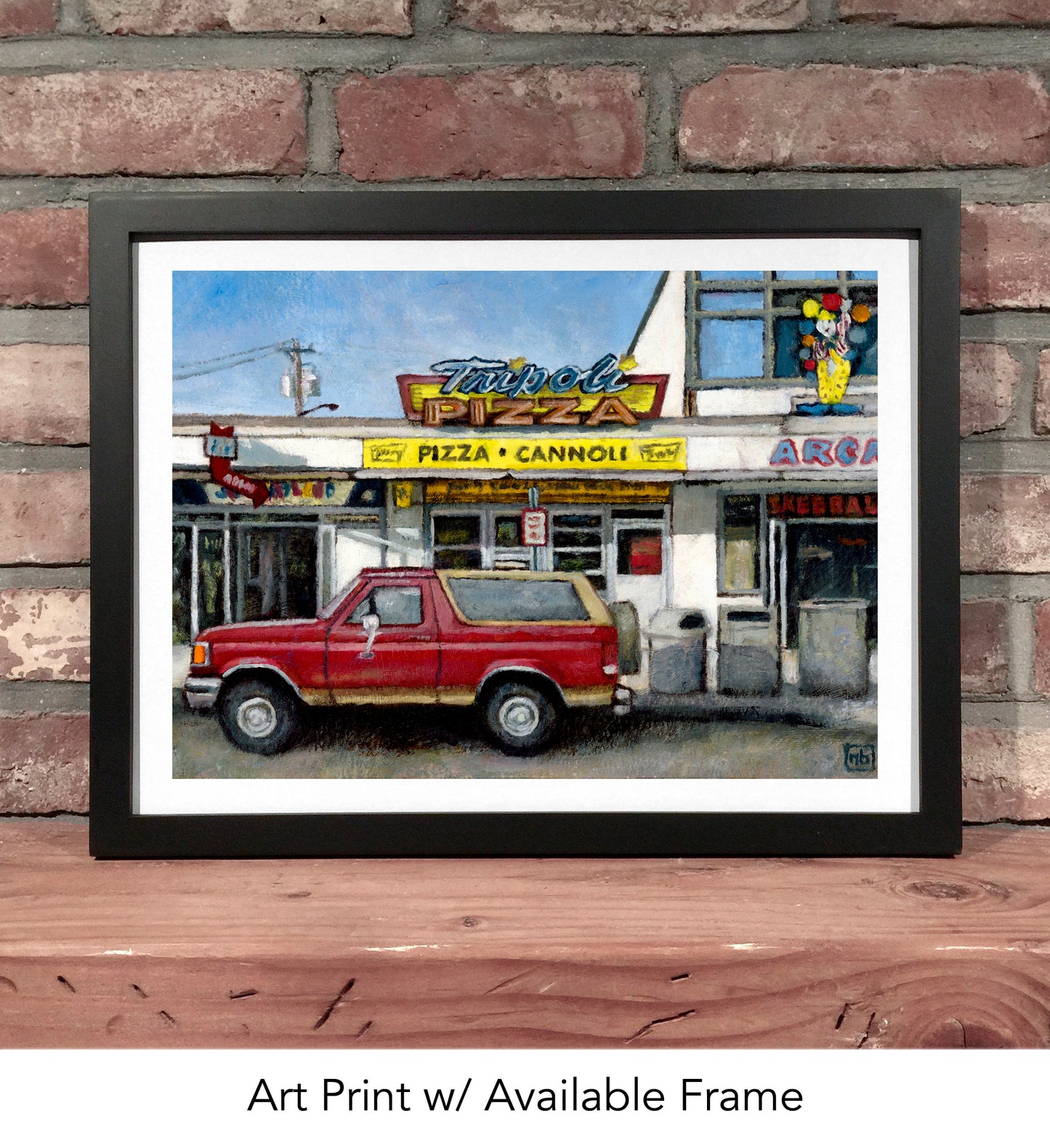 TRIPOLI BEACH PIZZA Salisbury Massachusetts // Oil Painting