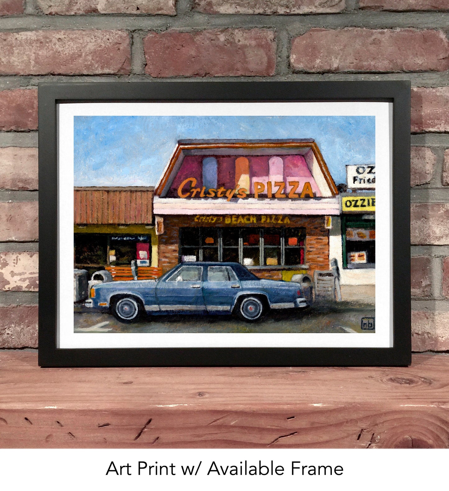 CHRISTYS BEACH PIZZA Salisbury Massachusetts // Oil Painting