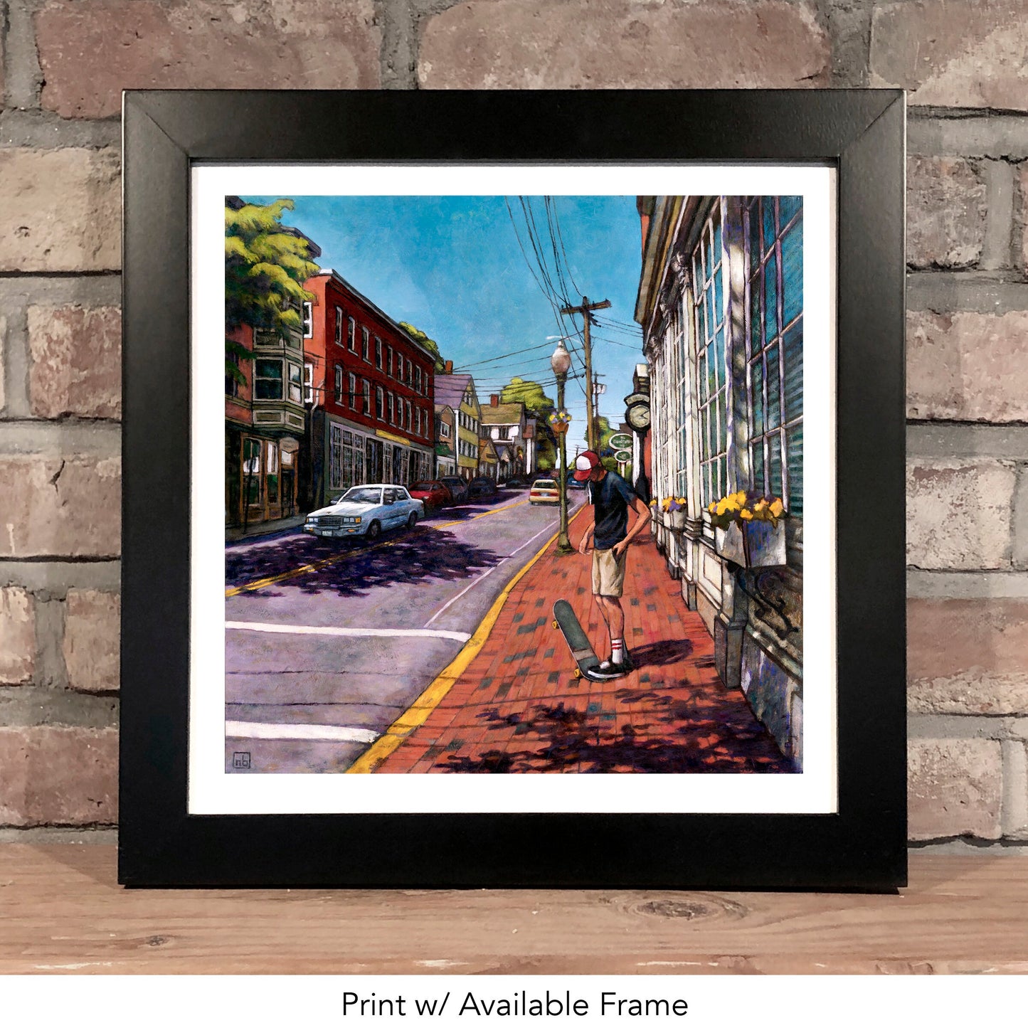 SKATER ON MARKET ST. // Oil Painting