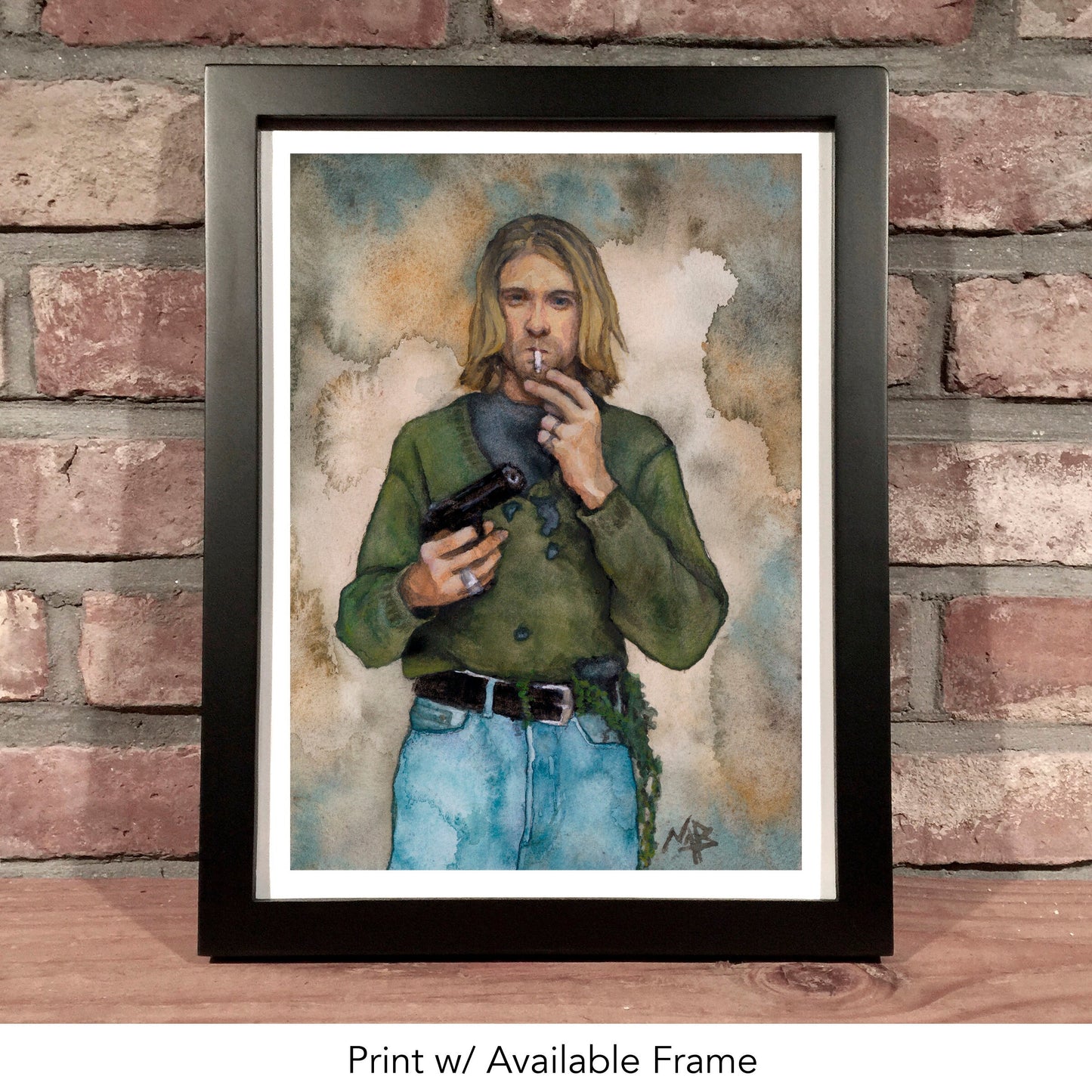 KURT COBAIN // Watercolor Painting