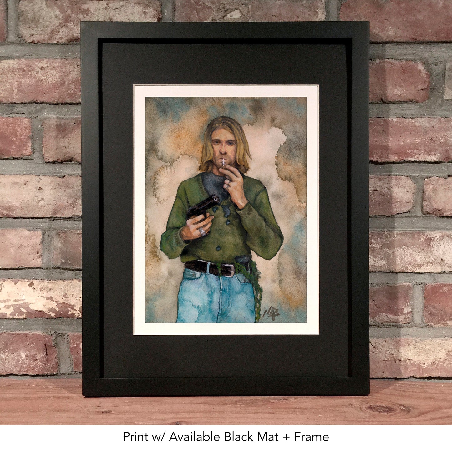 KURT COBAIN // Watercolor Painting