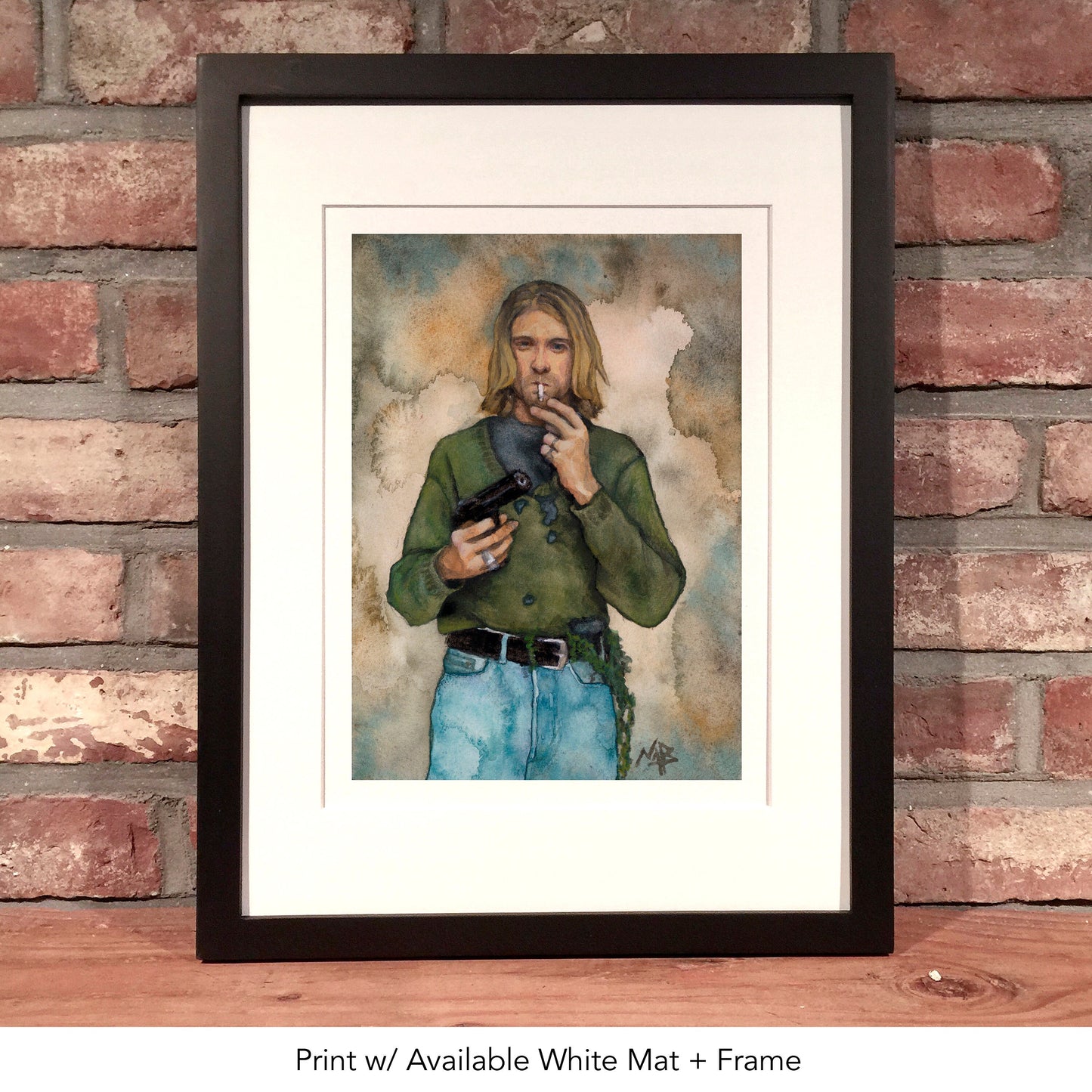 KURT COBAIN // Watercolor Painting