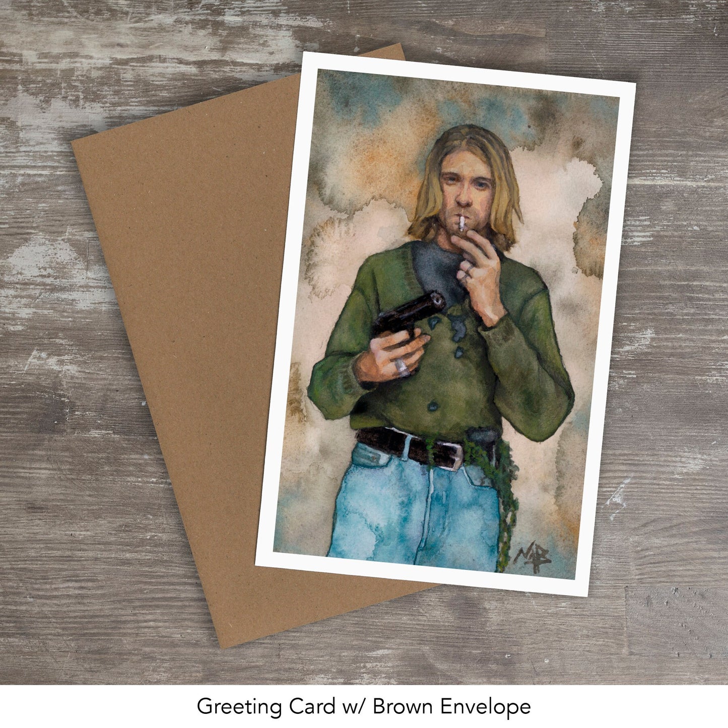 KURT COBAIN // Watercolor Painting