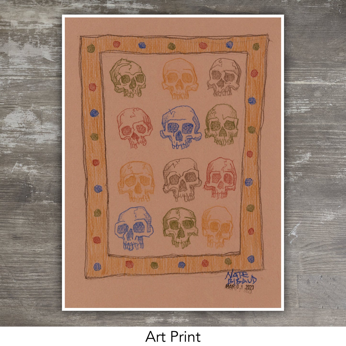 SKULLS // Colored Pencil Drawing