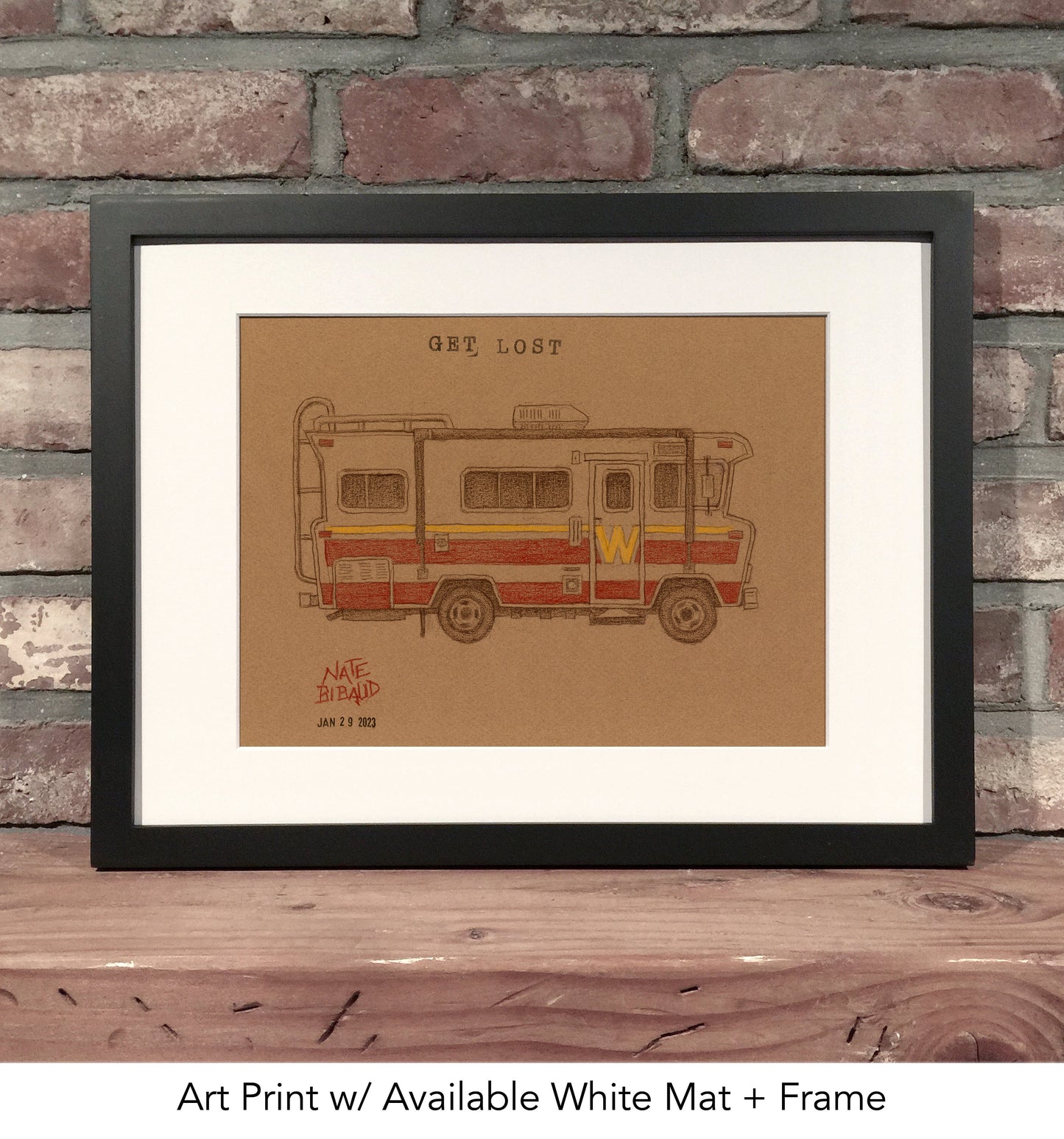 GET LOST WINNEBEGO // Colored Pencil Drawing