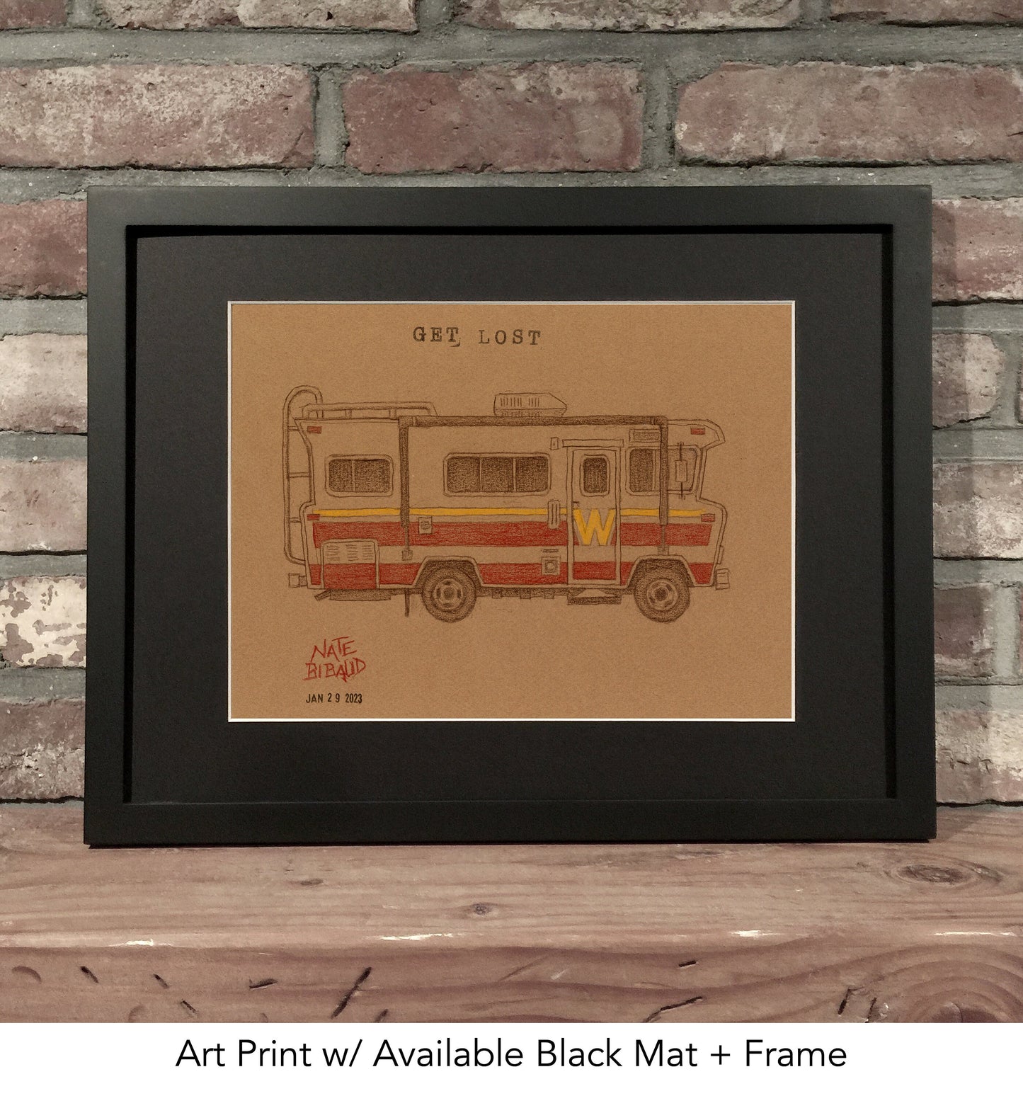 GET LOST WINNEBEGO // Colored Pencil Drawing