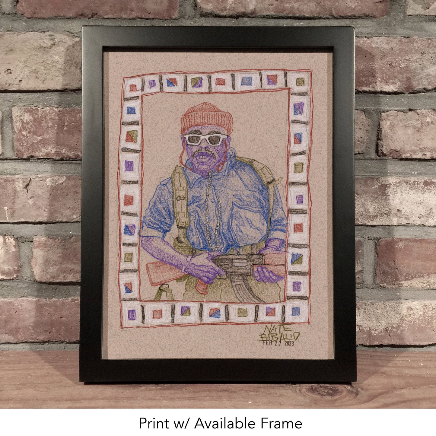 FIGHTER FROM LIBERIA // Colored Pencil Drawing