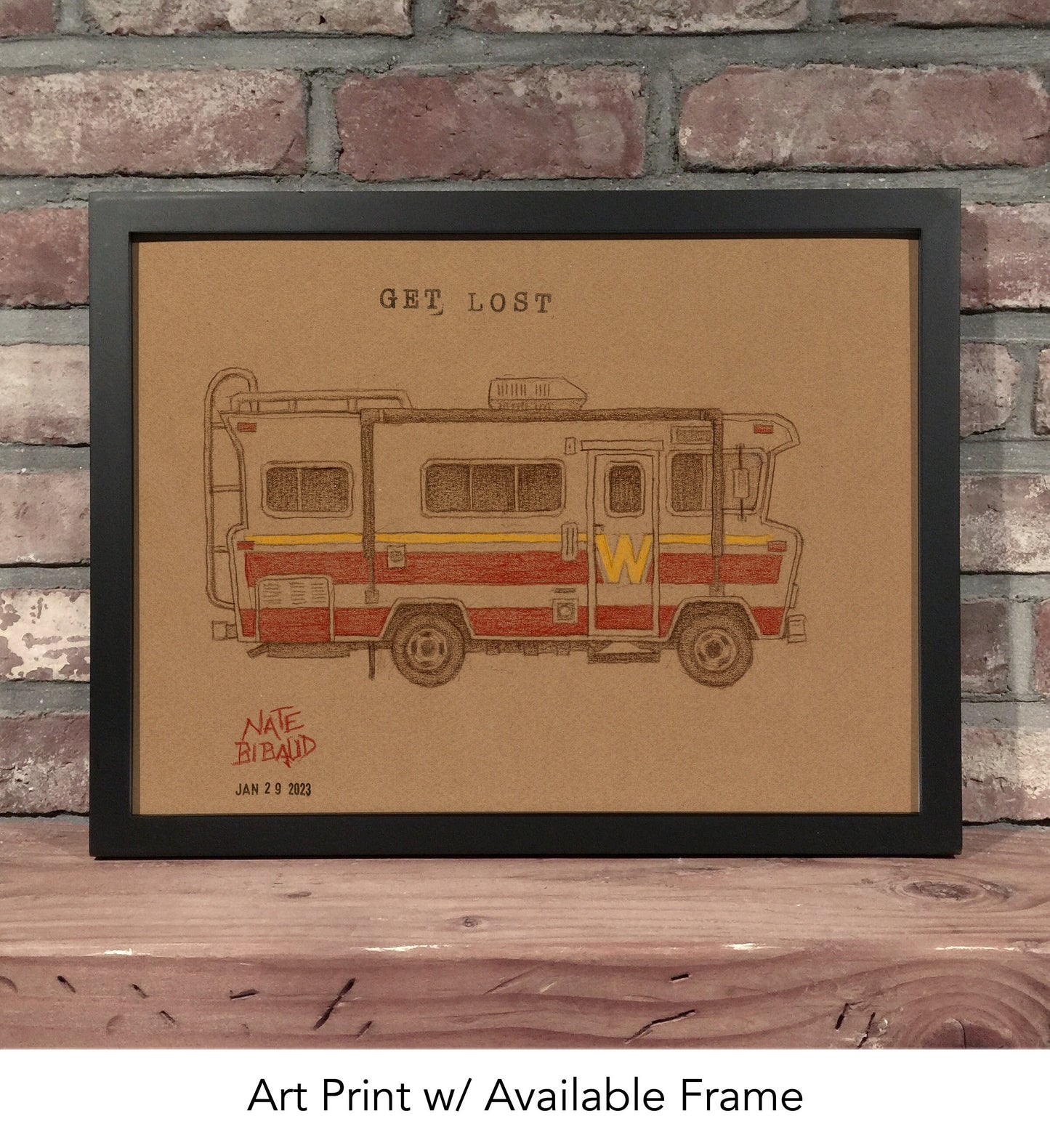 GET LOST WINNEBEGO // Colored Pencil Drawing