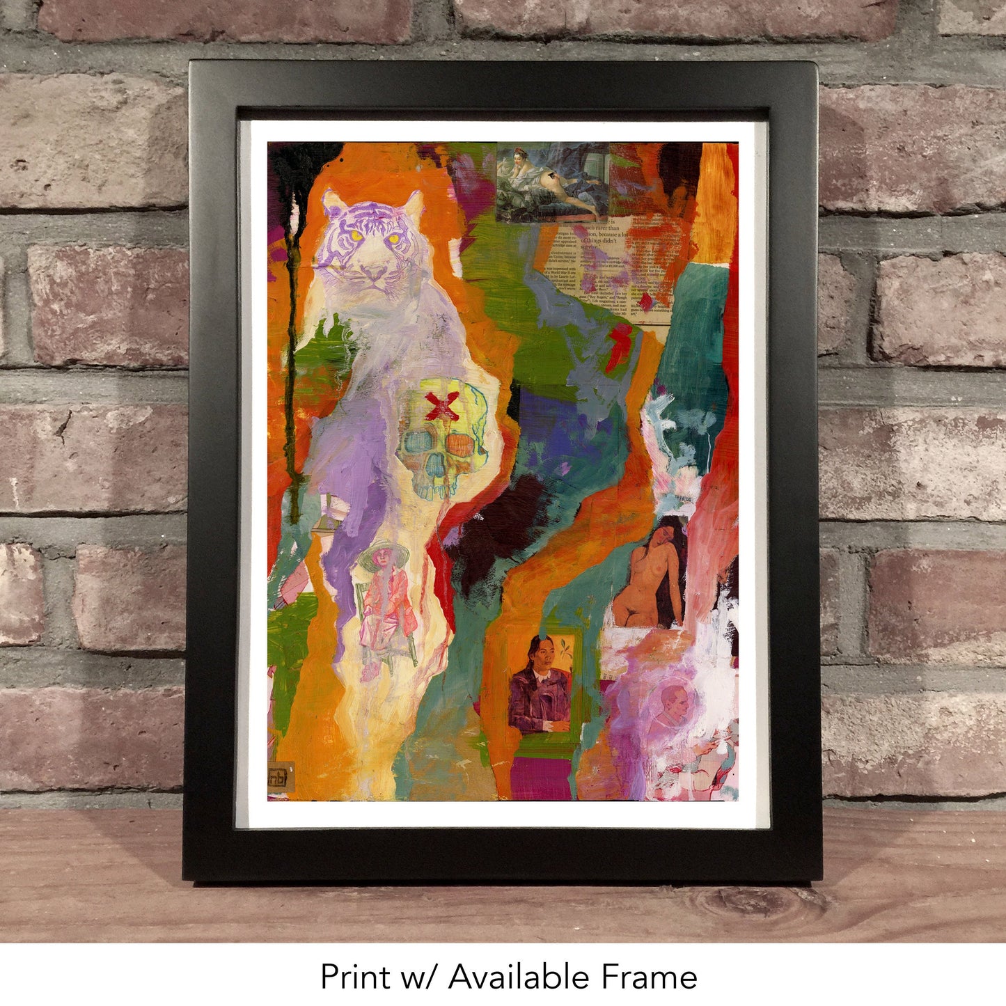 EARN YOUR STRIPES // Mixed Media Painting