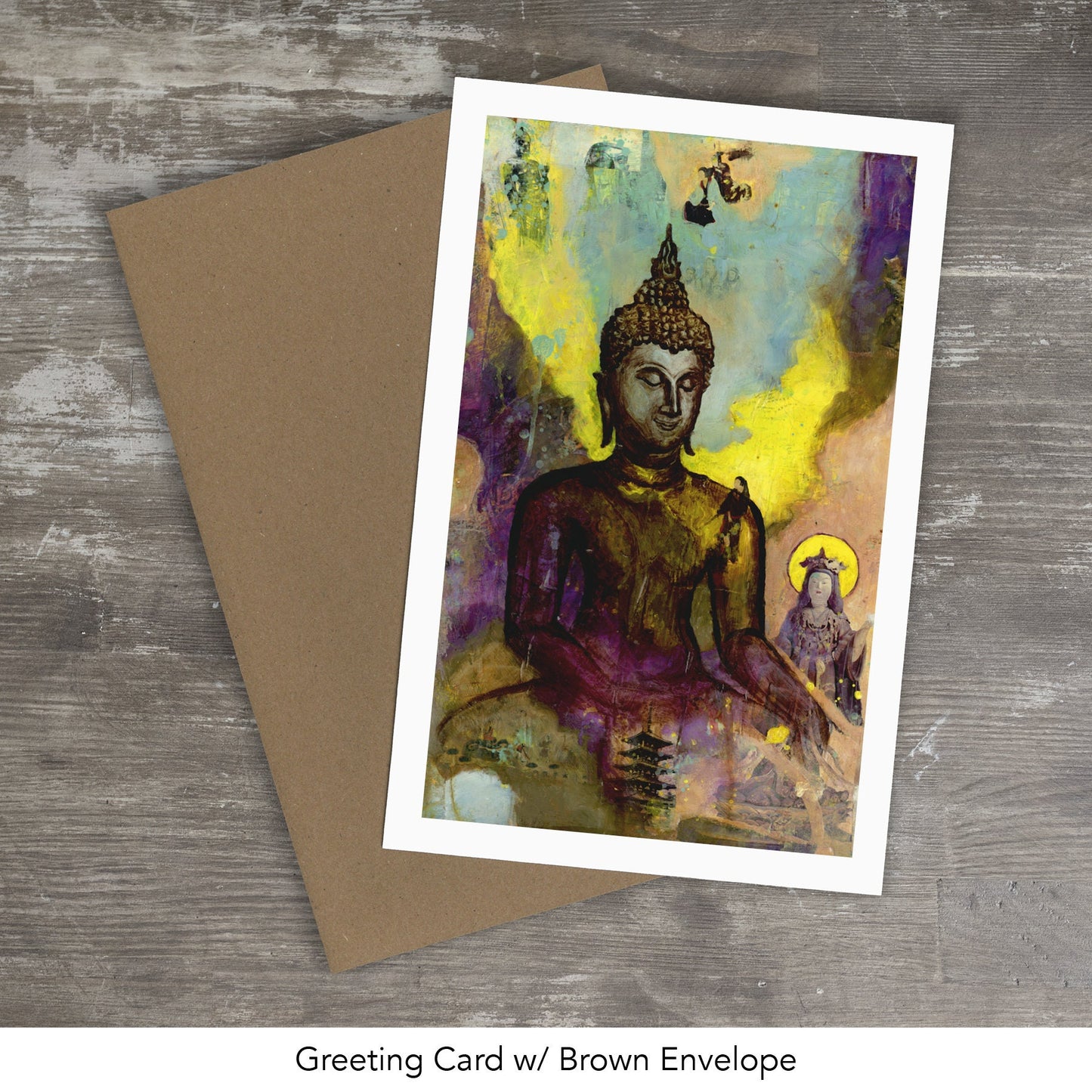 BUDDHA VIBE // Mixed Media Painting