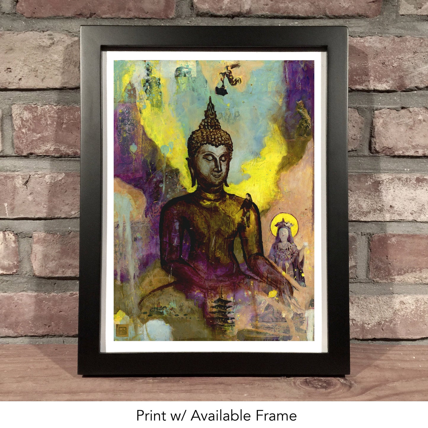 BUDDHA VIBE // Mixed Media Painting