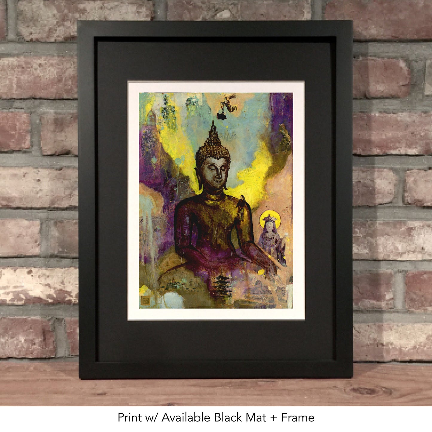 BUDDHA VIBE // Mixed Media Painting