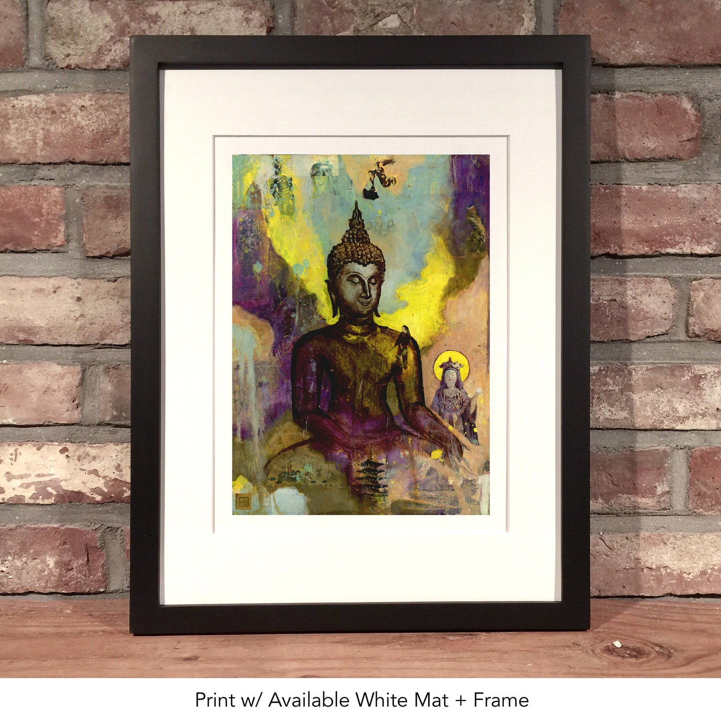 BUDDHA VIBE // Mixed Media Painting