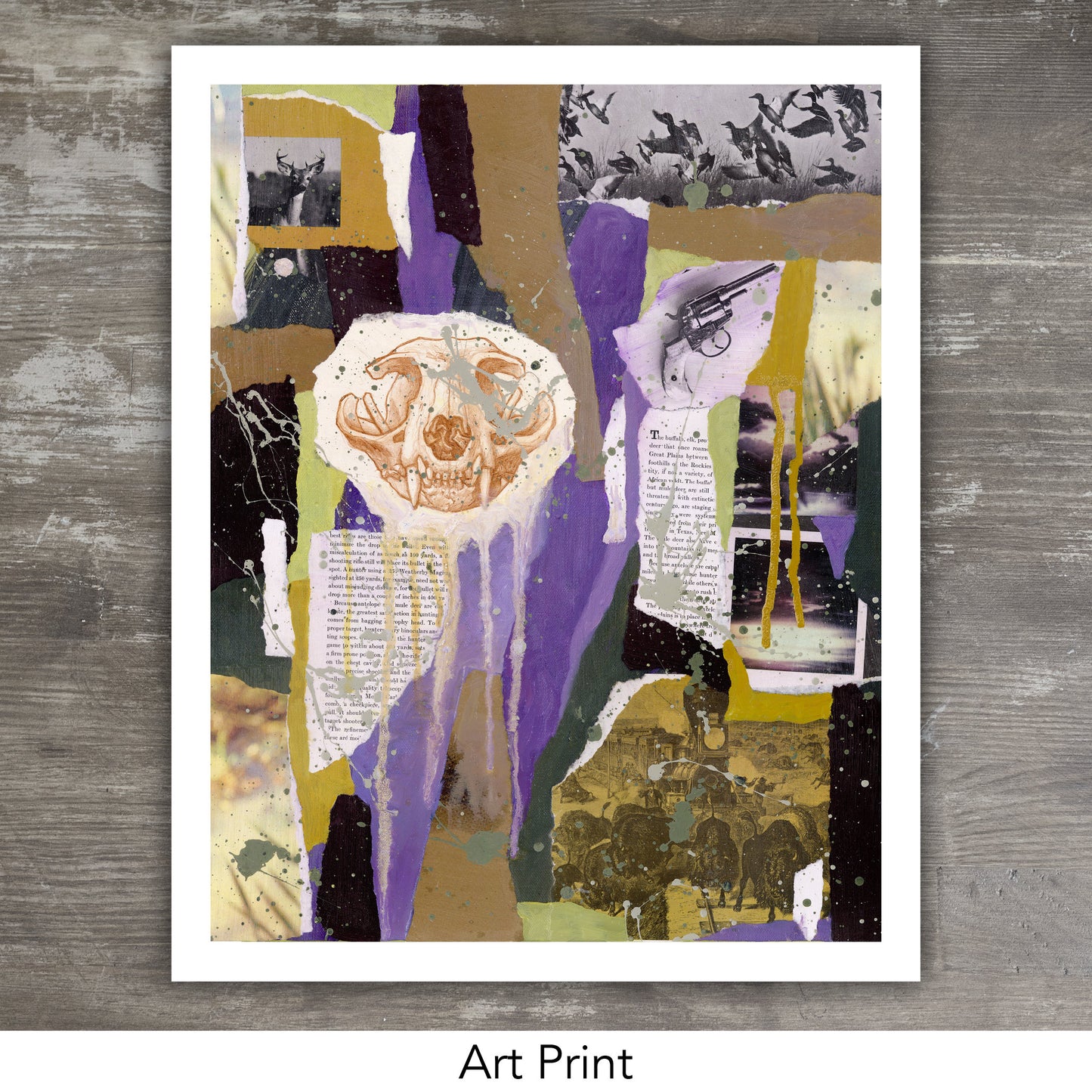 ON A PLAIN // Mixed Media Painting