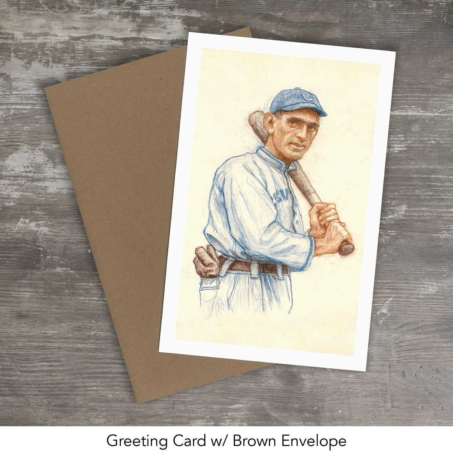 SHOELESS JOE JACKSON // Colored Pencil Drawing (Cleveland Indians, National League, American League, major league baseball)