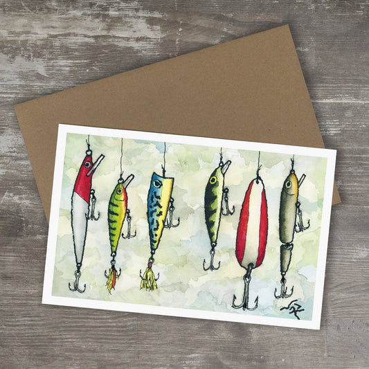 Greeting Card // FISHING LURES