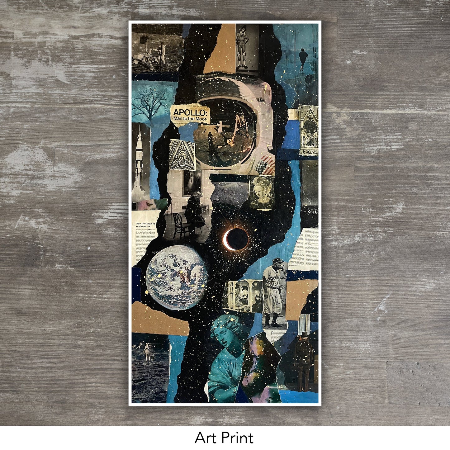 APOLLO // Oil, Acrylic, Collage Painting