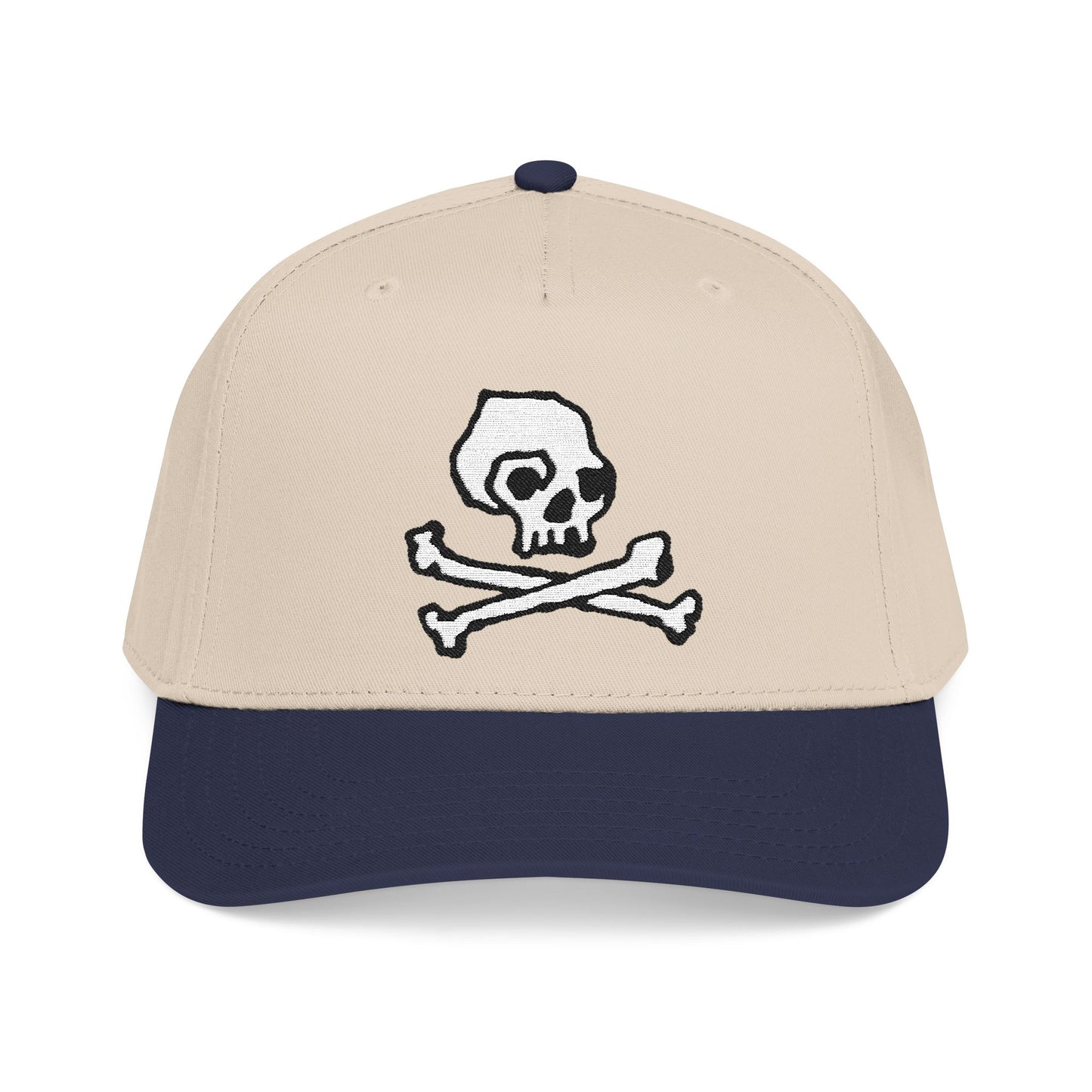 SKULL & CROSSBONES // Mid Profile Baseball Cap