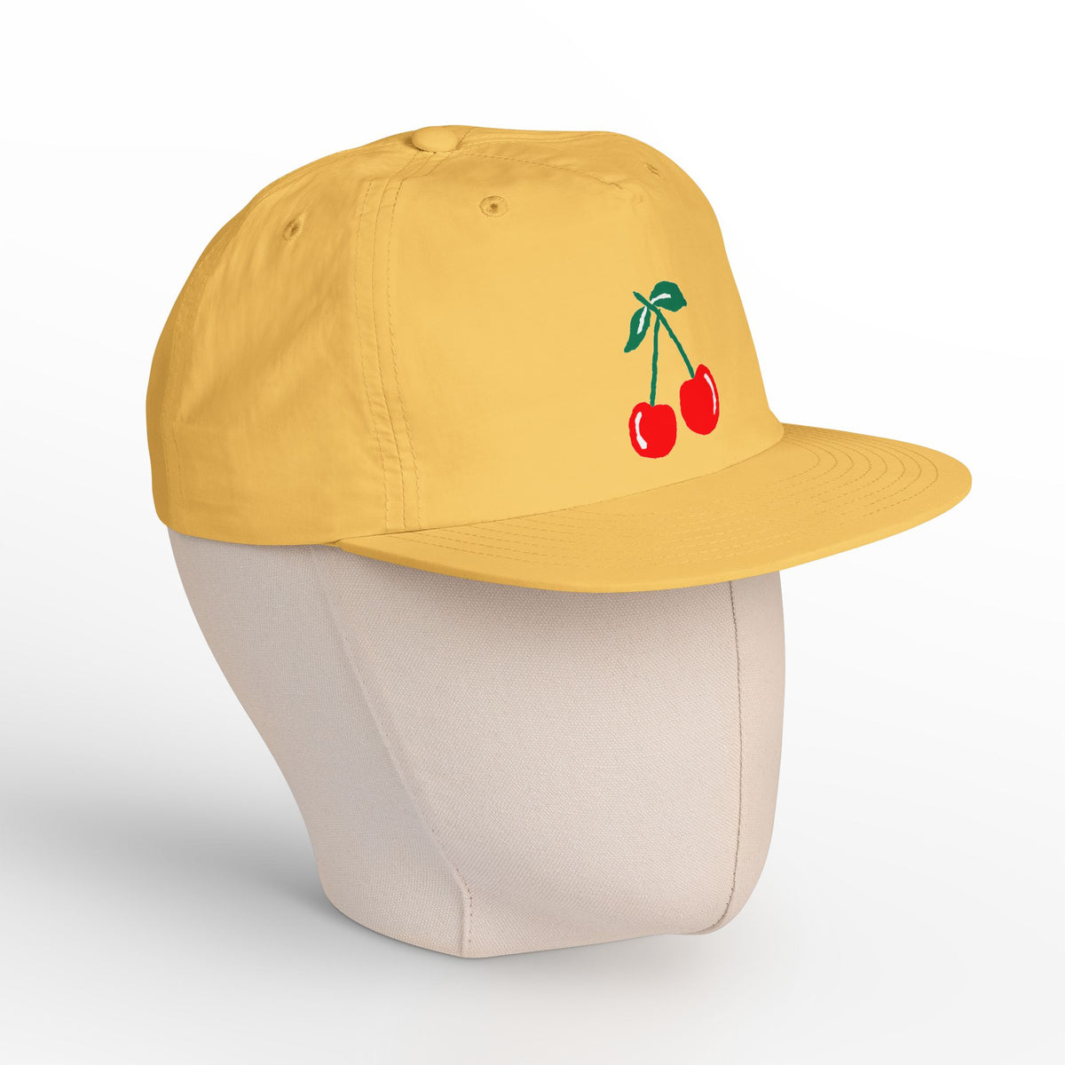 Cherry Embroidered Surf Cap – Vintage Red Cherry Dad Hat