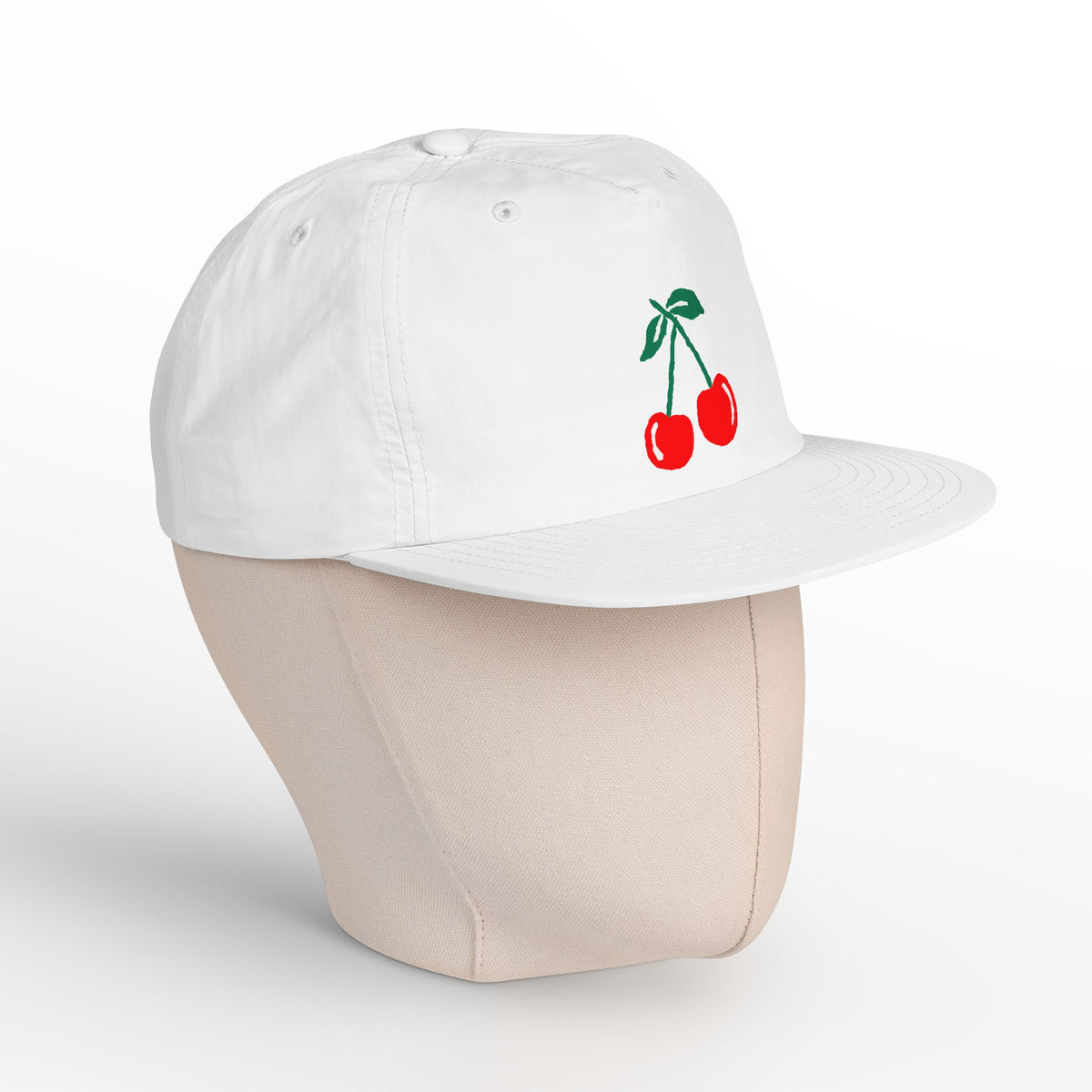 Cherry Embroidered Surf Cap – Vintage Red Cherry Dad Hat